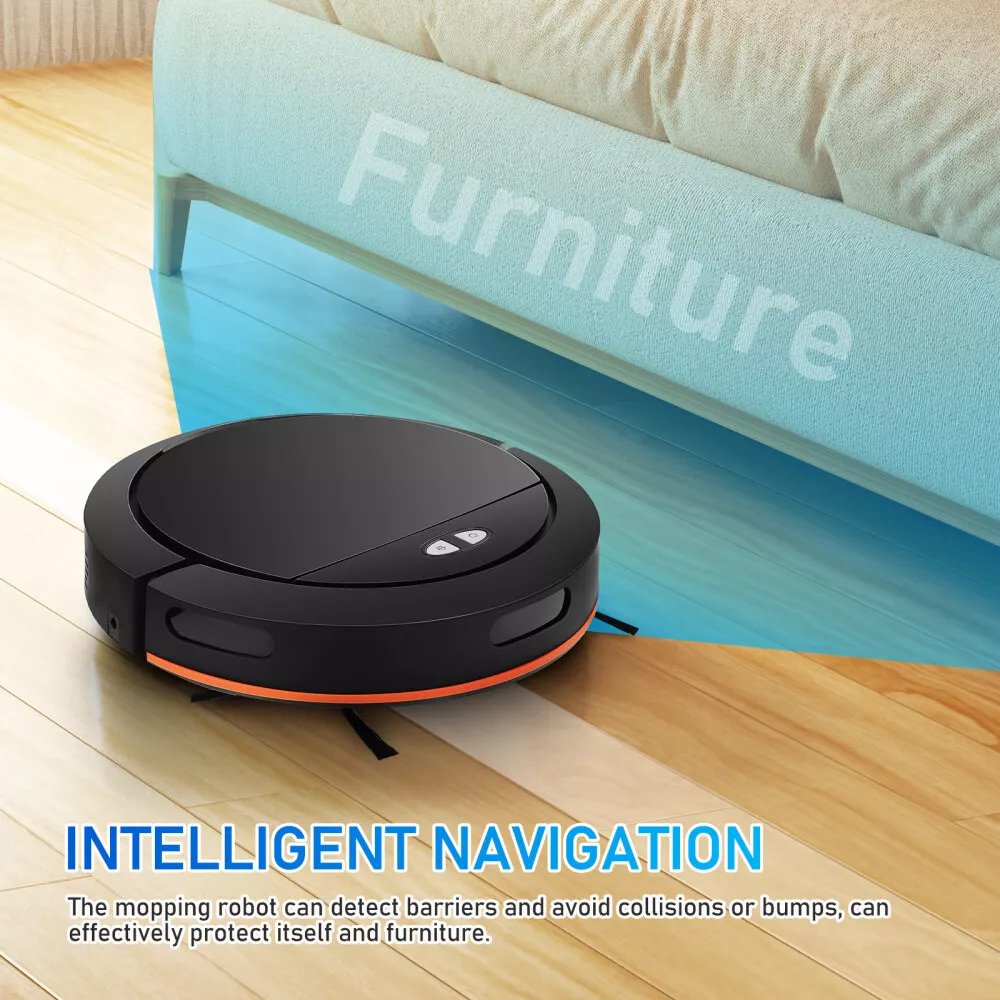 2 in 1 Smart APP Automatic Self Charging Electric Robot Vacuum Cleaner With Mop Sweep Combo for Wet Dry Floor Auto Mode Cleaning