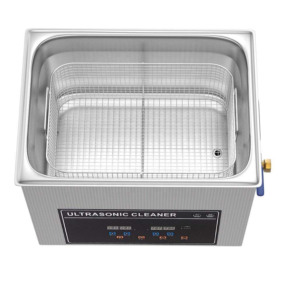 Desktop Stainless Steel Ultrasonic Cleaner 15L 3.96 Gal 360 W & 480 W & 540 W Digital Semiwaves & Full-wave Work Alternately