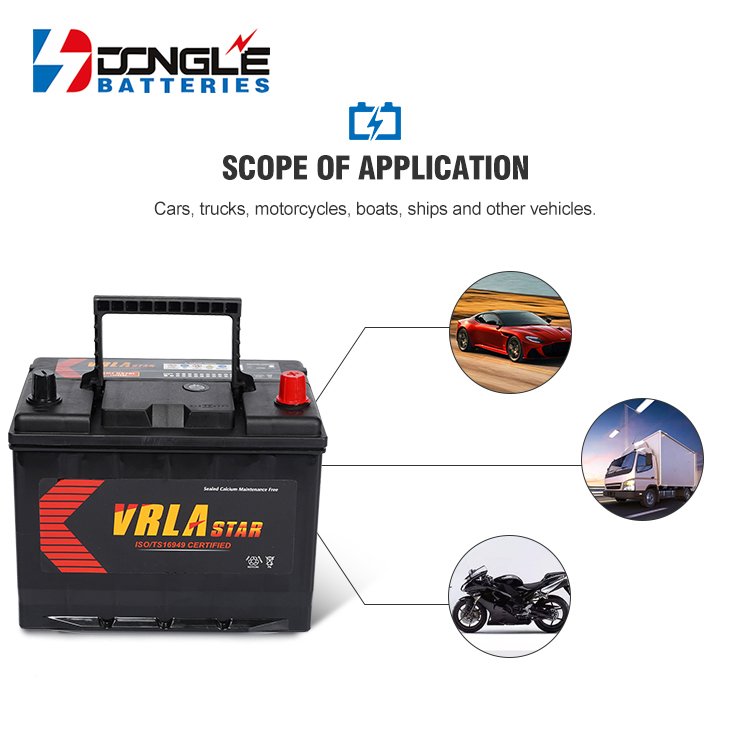 Long Life Top Quality OEM ODM NS70LMF Vehicles Starting Lead Acid SMF 12V 65Ah Car Battery