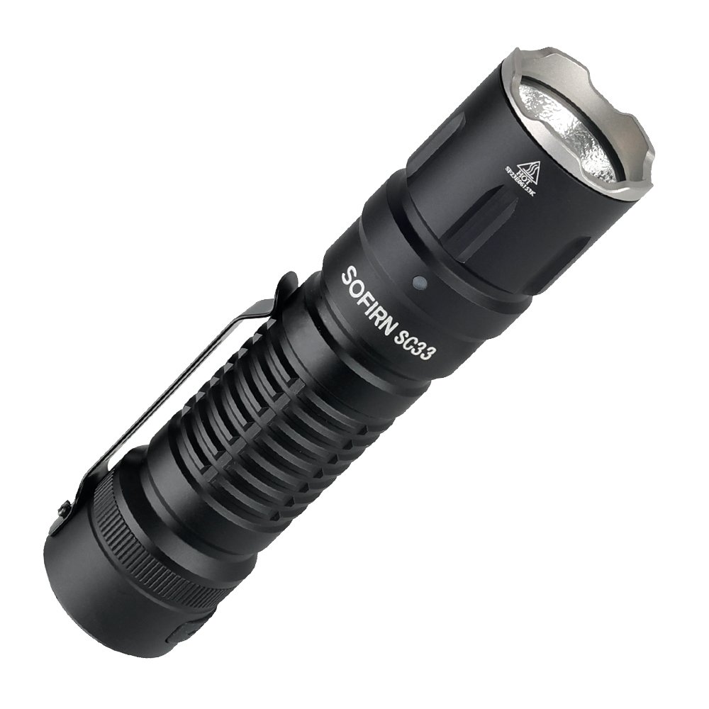 Sofirn SC33 XHP70.3 HI LED Flashlight Tactical 5200lm Powerful 21700 USB C Rechargeable Torch with Tail E-switch Outdoor Light