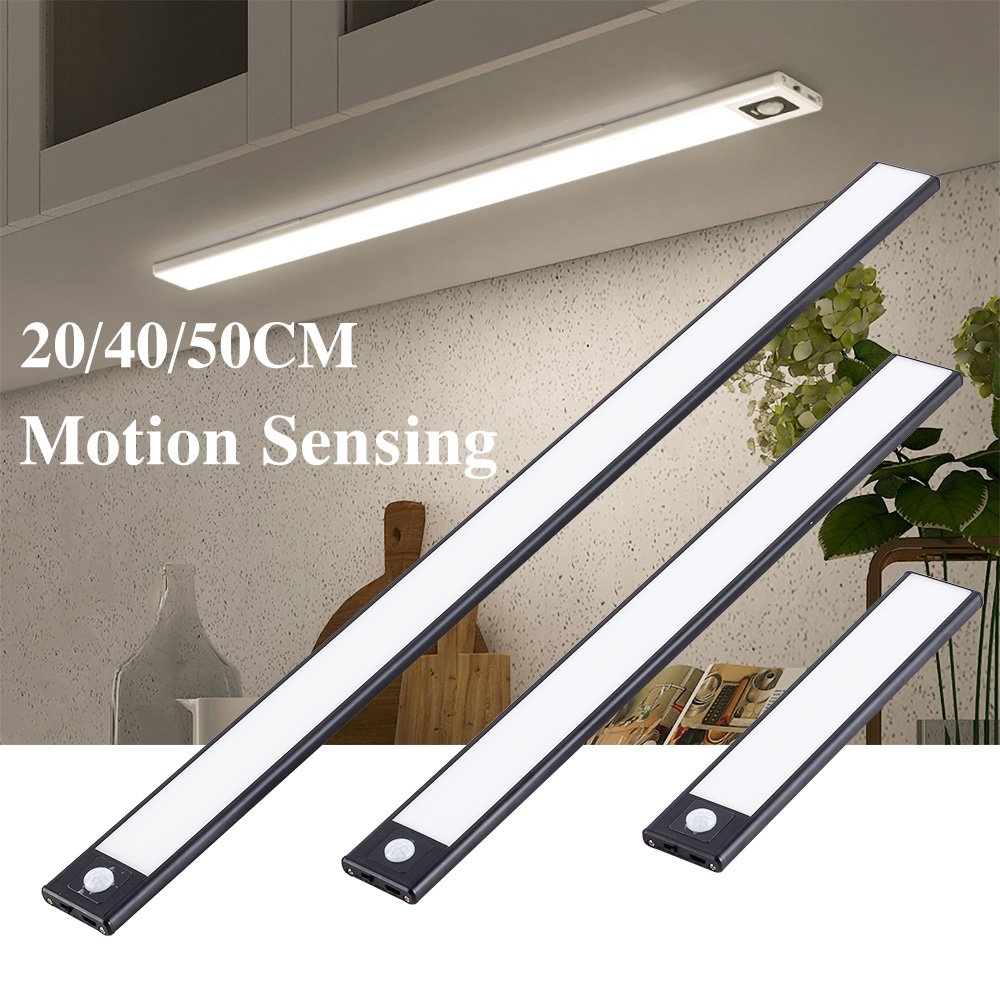 Droppshiping Led Night Light Automatic On/Off Stick-on Anywhere Battery Operated Cordless LED Motion Sensor Light Cabinet Lamp