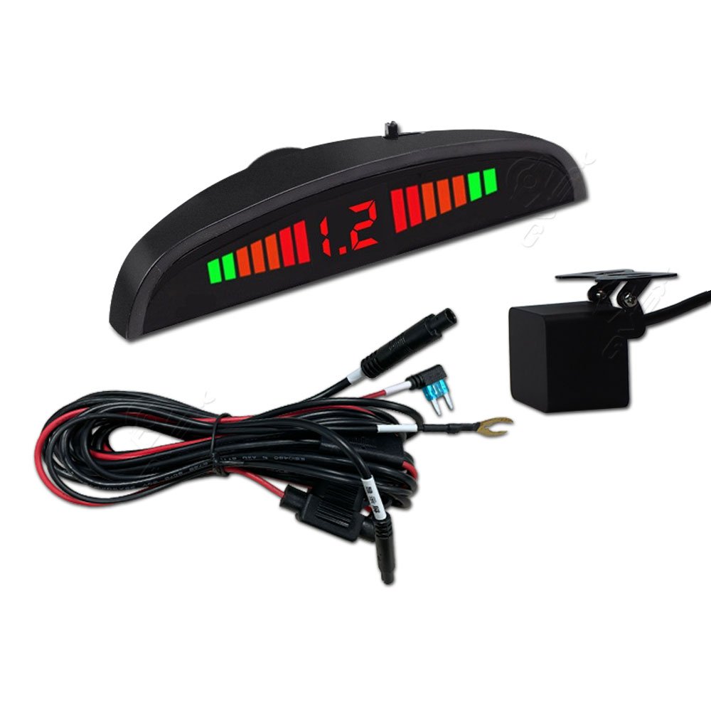 0-10m Car LED Parking Sensor Monitor Auto Reverse Radar Detector System LED Backlight Display Sensors Parking Assistance