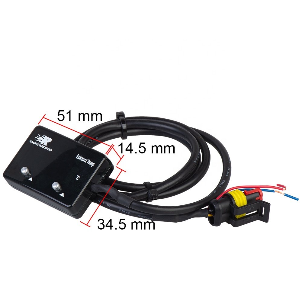 Car Exhaust Temp Gauge Exhaust Gas Meter Digital With Sensor EXT Temperature Meter Turbo for 4WD Hilux Patrol EGT ETM-01