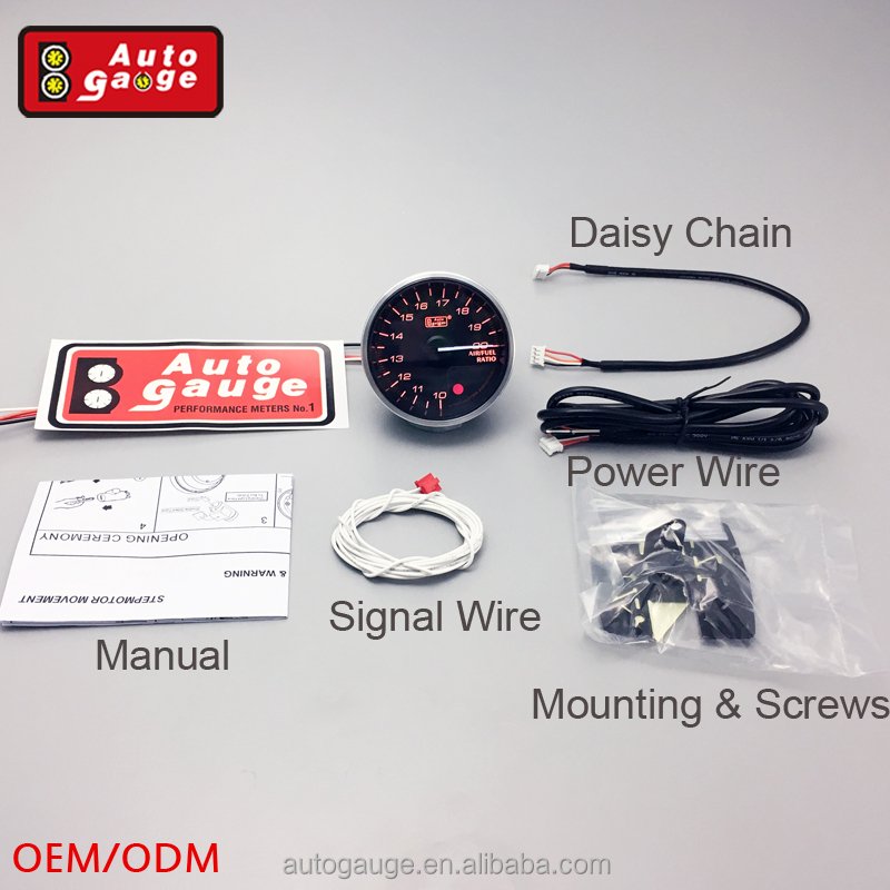 AUTO GAUGE PREMIUM Series 52 60 mm Electrical Stepper Motor Boost Gauge peak Waterproof Sensor Car Performance
