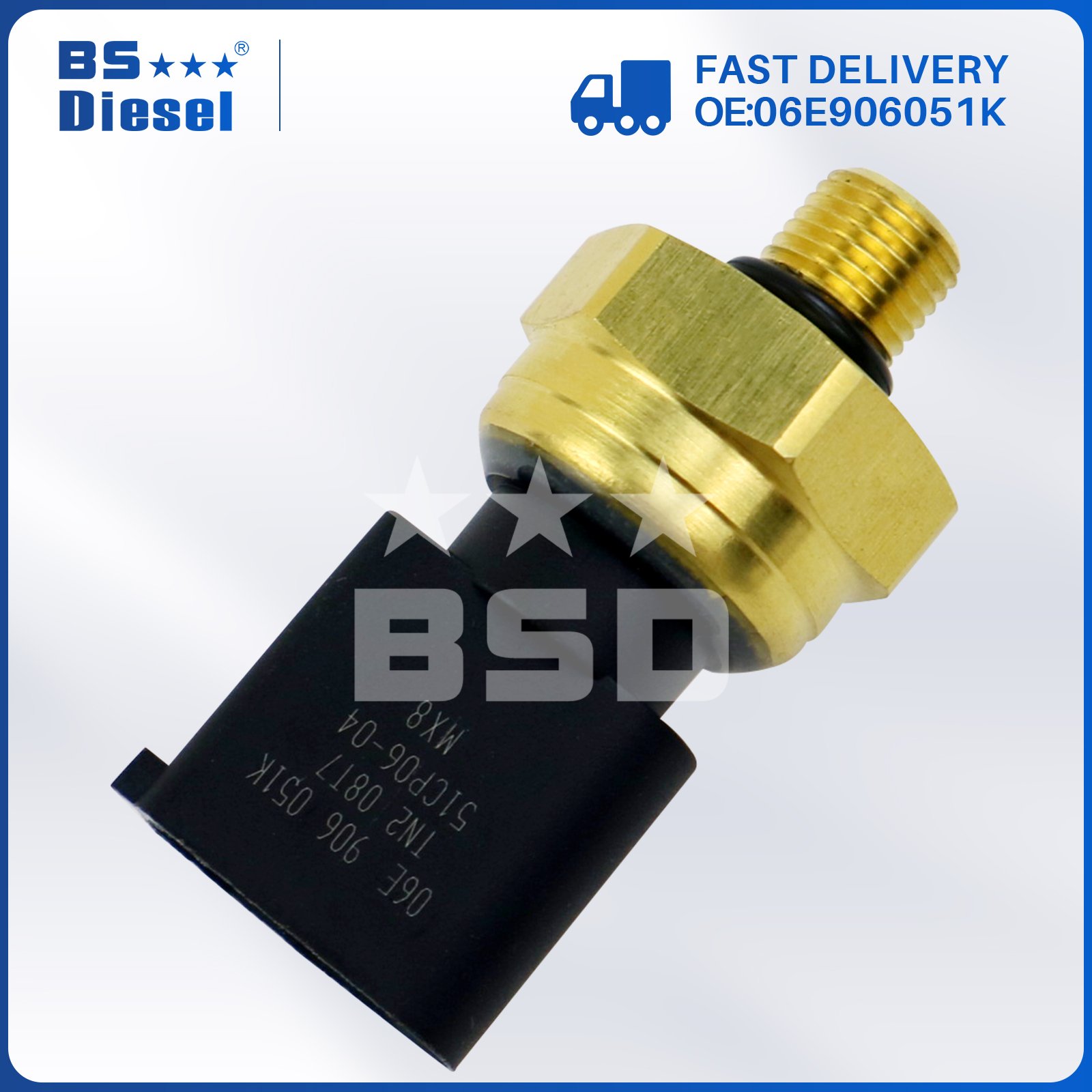 Auto Engine Parts Car Sensors 06E906051E Fuel Pressure Sensor 06E906051K for AUDI A3 A4 A6 VW Touareg Passat