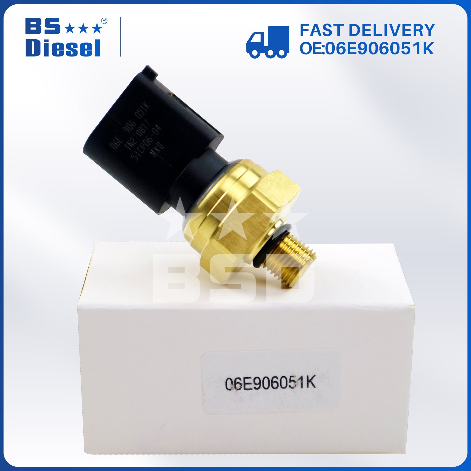 Auto Engine Parts Car Sensors 06E906051E Fuel Pressure Sensor 06E906051K for AUDI A3 A4 A6 VW Touareg Passat