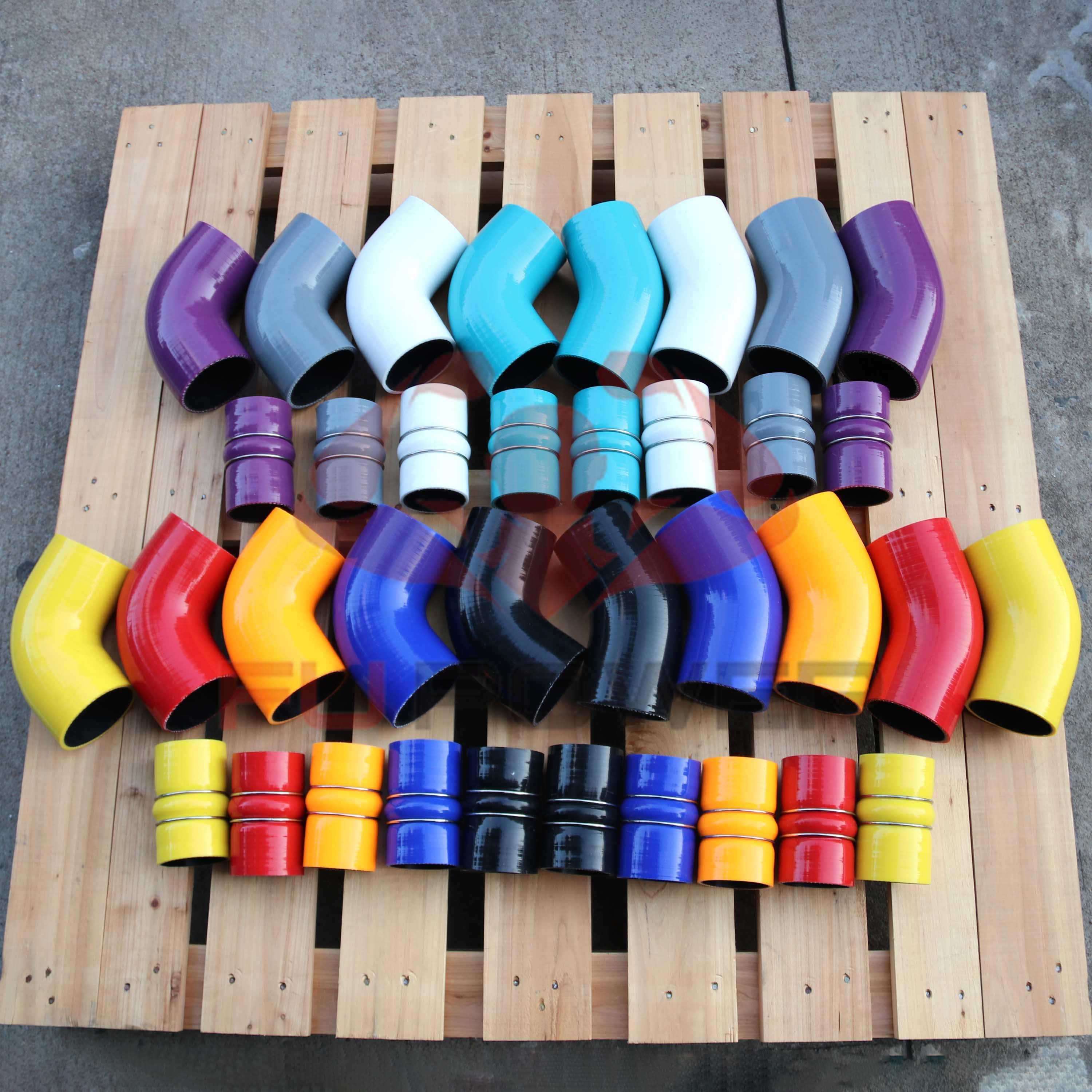 INTERCOOLER PIPING SILICONE HOSE KIT for 2005 GM 6L Blue
