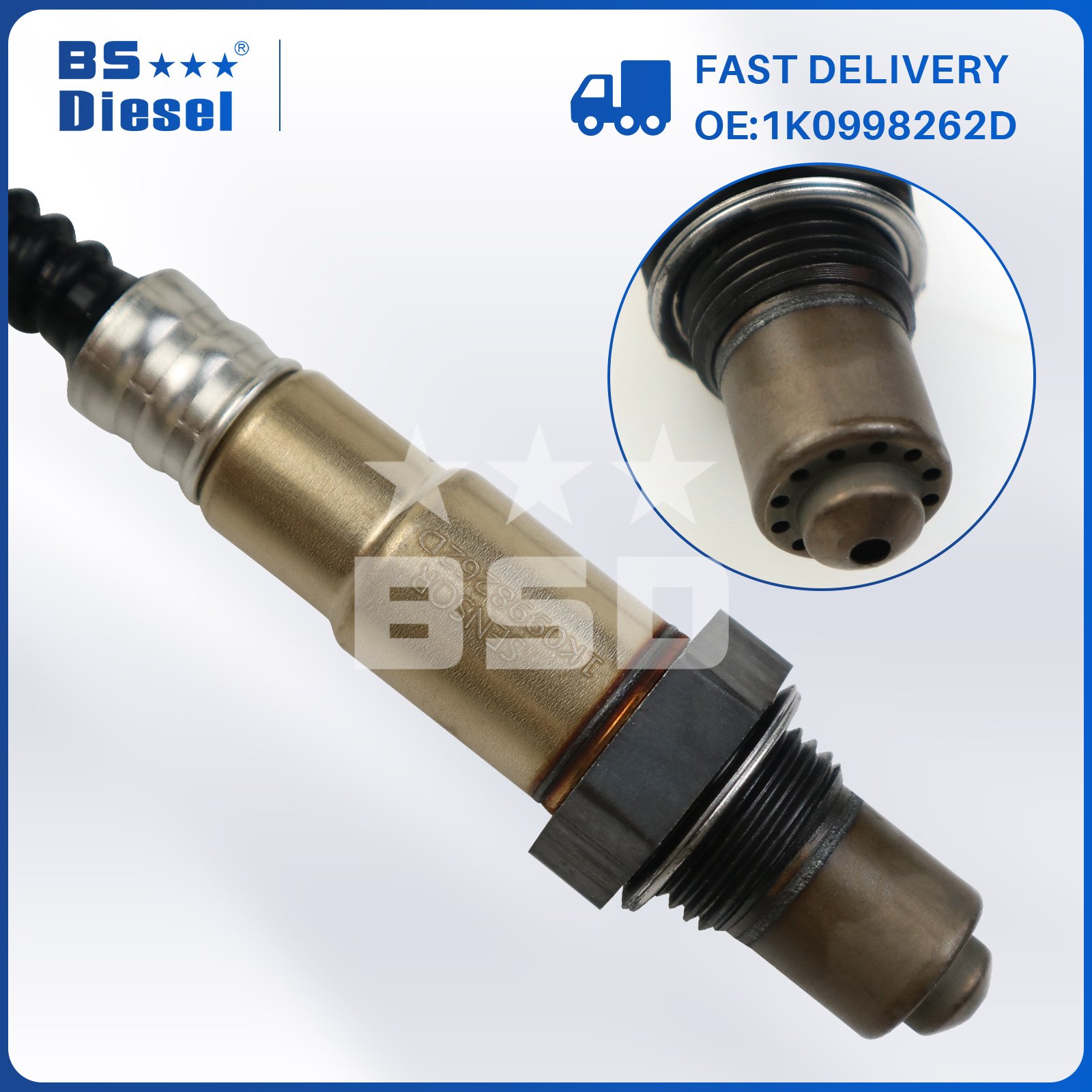 Car Sensors 0258007351 Lambda O2 Oxygen Sensor 1K0998262D for Au-di A3 A4 V-W Jetta 1.8L L4 Golf Passat