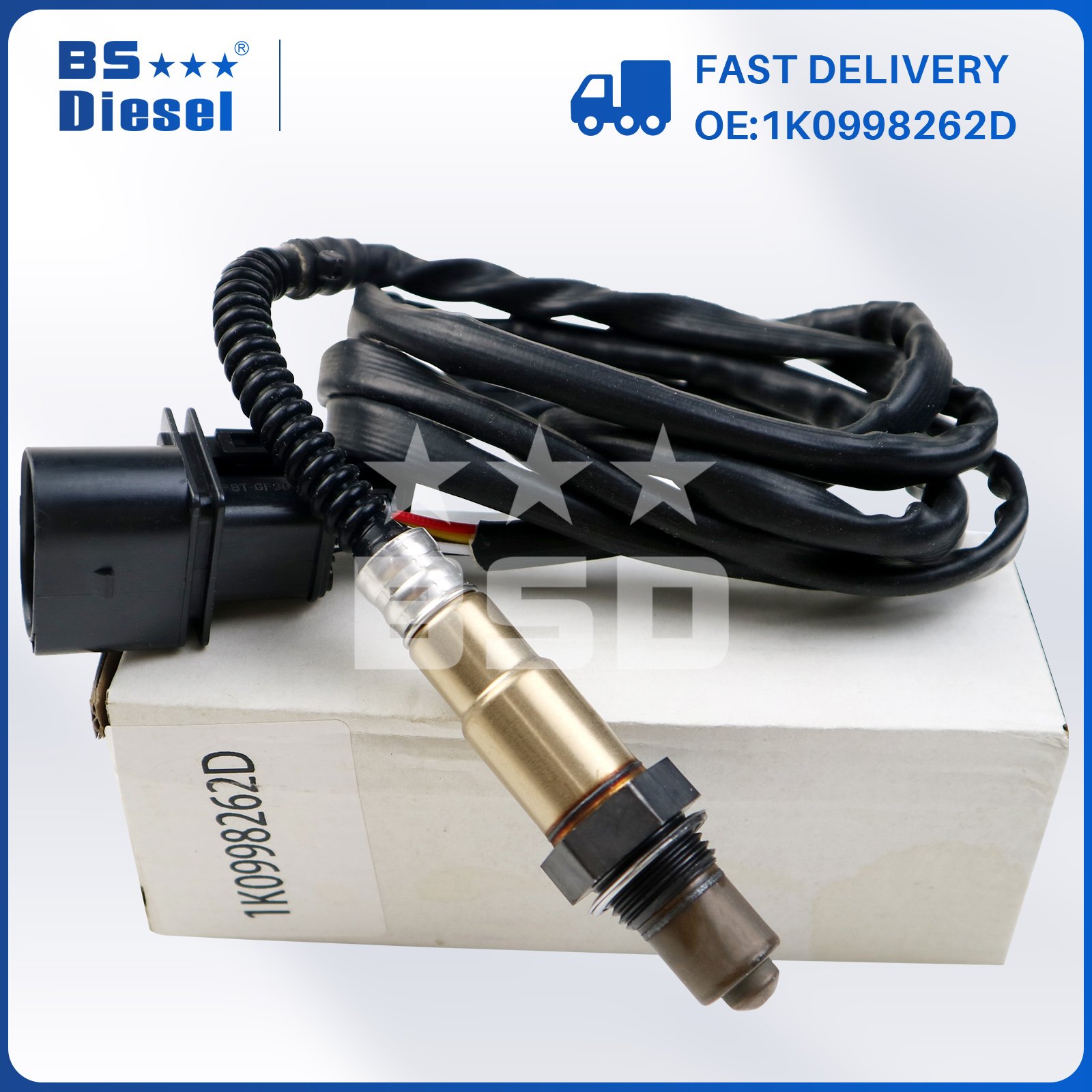 Car Sensors 0258007351 Lambda O2 Oxygen Sensor 1K0998262D for Au-di A3 A4 V-W Jetta 1.8L L4 Golf Passat