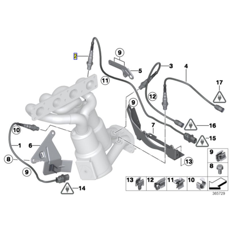 Tuv certified professional manufacturing bmw oe 11787535269 Automotive oxygen sensor