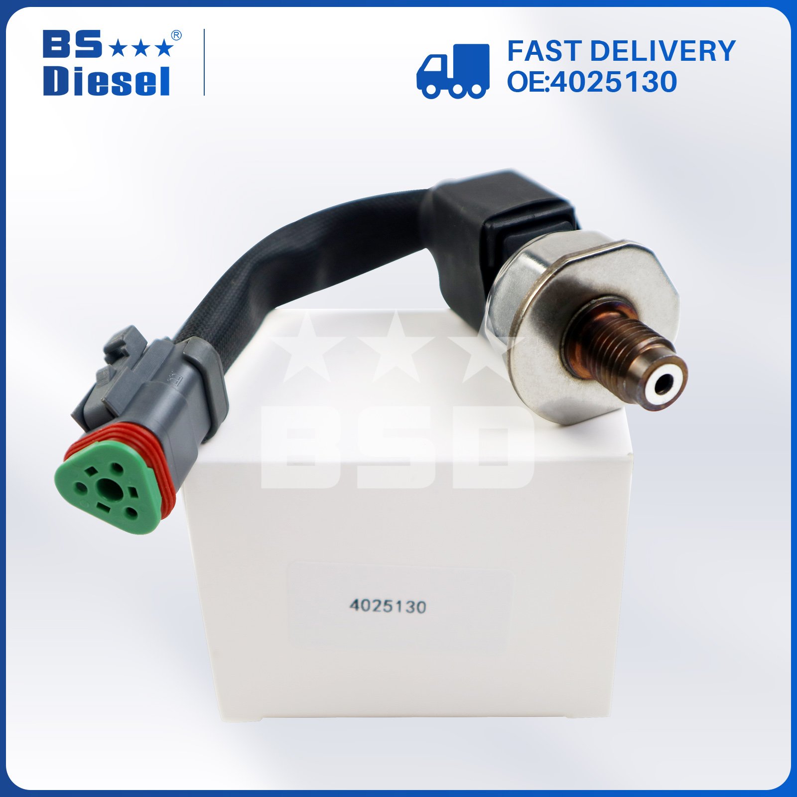 Auto Spare Parts Common Rail Fuel Sensor 5PP5-2 Pressure Sensor 4025130 for Cummins 6C ISC Engine