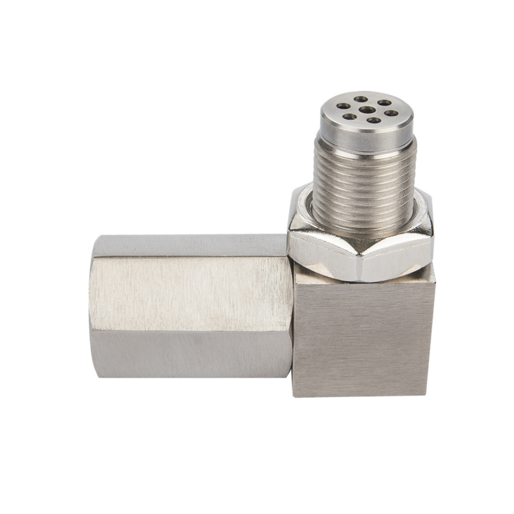 M18*1.5 Universal 90 Degree Mini Catalyst O2 Sensor Oxygene Sensor with a Mini Catalytic Converter