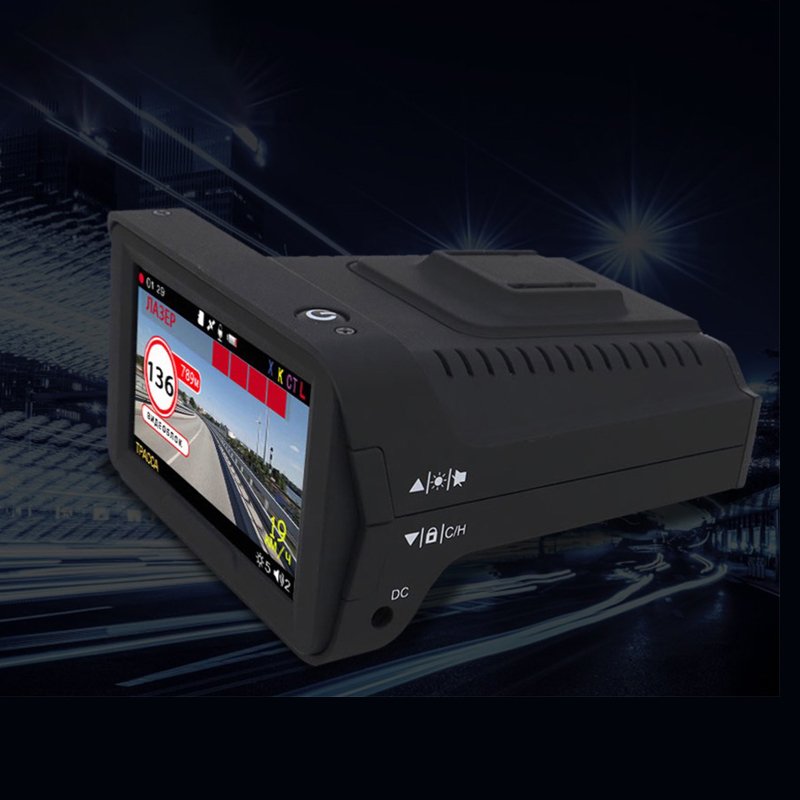 Karadar K328SG Car Dashcam Car Alarms GPS Antiradar Detector Signature 3 in 1 Auto Electronics Russian Human Voice Alert for Car