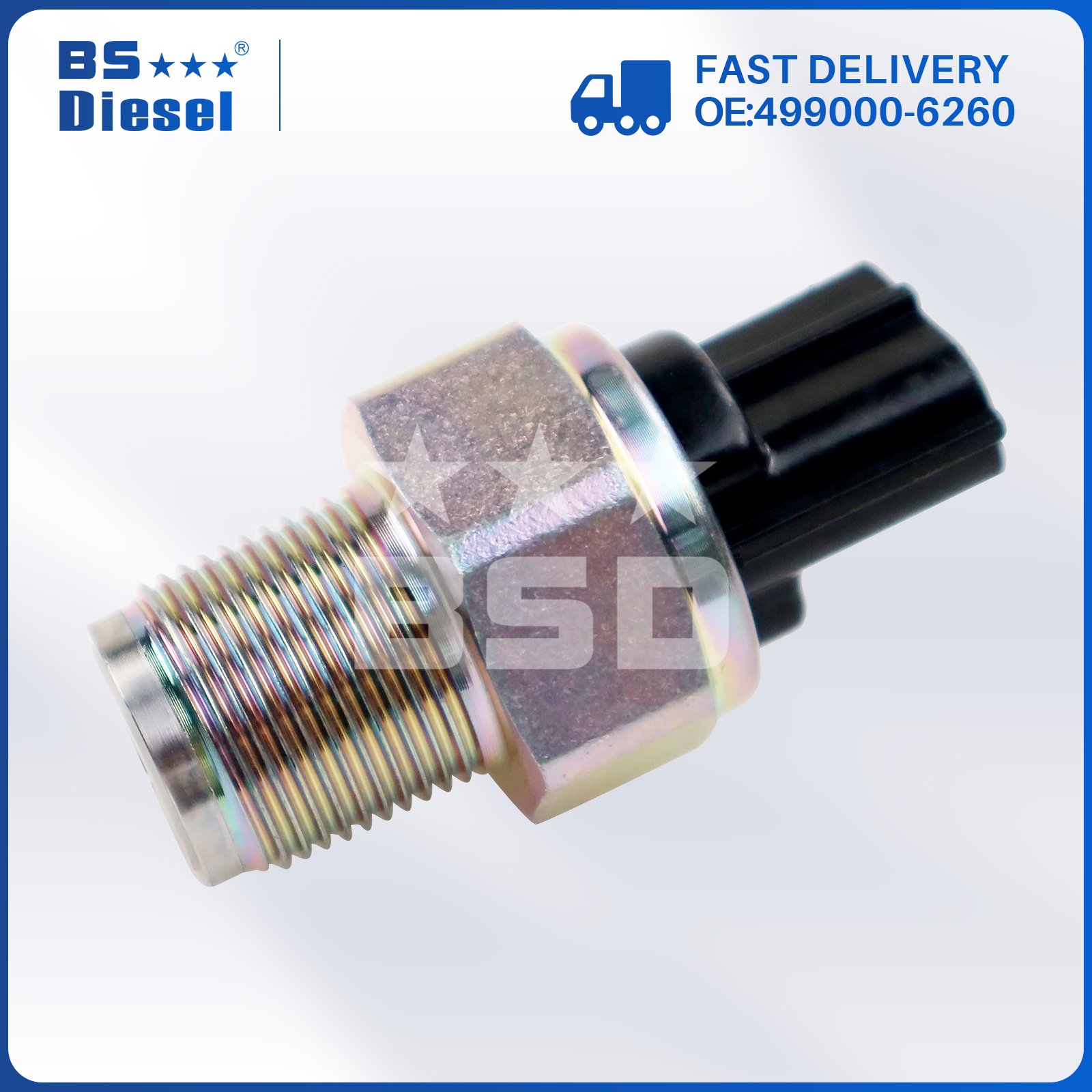 Automotive Spare Parts Fuel Rail Pressure Sensor 4990006260 499000-6260 for TOYOTA ISUZU 4HK1 6HK1 6UZ1 6WG1 J05E J08E Engines