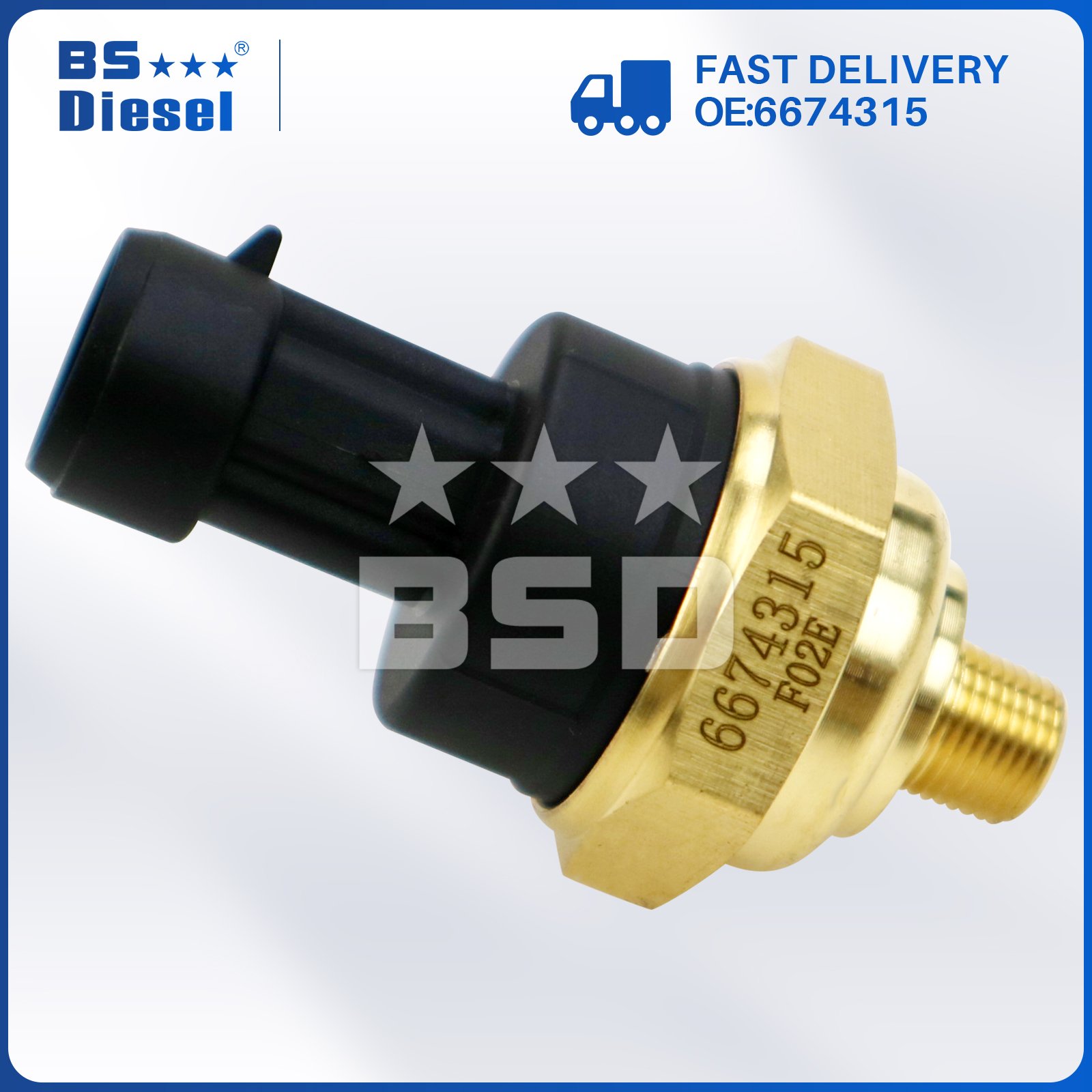 Truck Engine Parts Auto Sensors Oil Pressure Sensor 6674315 for S160 S185 S220 S330 S550 S650 S770 Diesel Engine