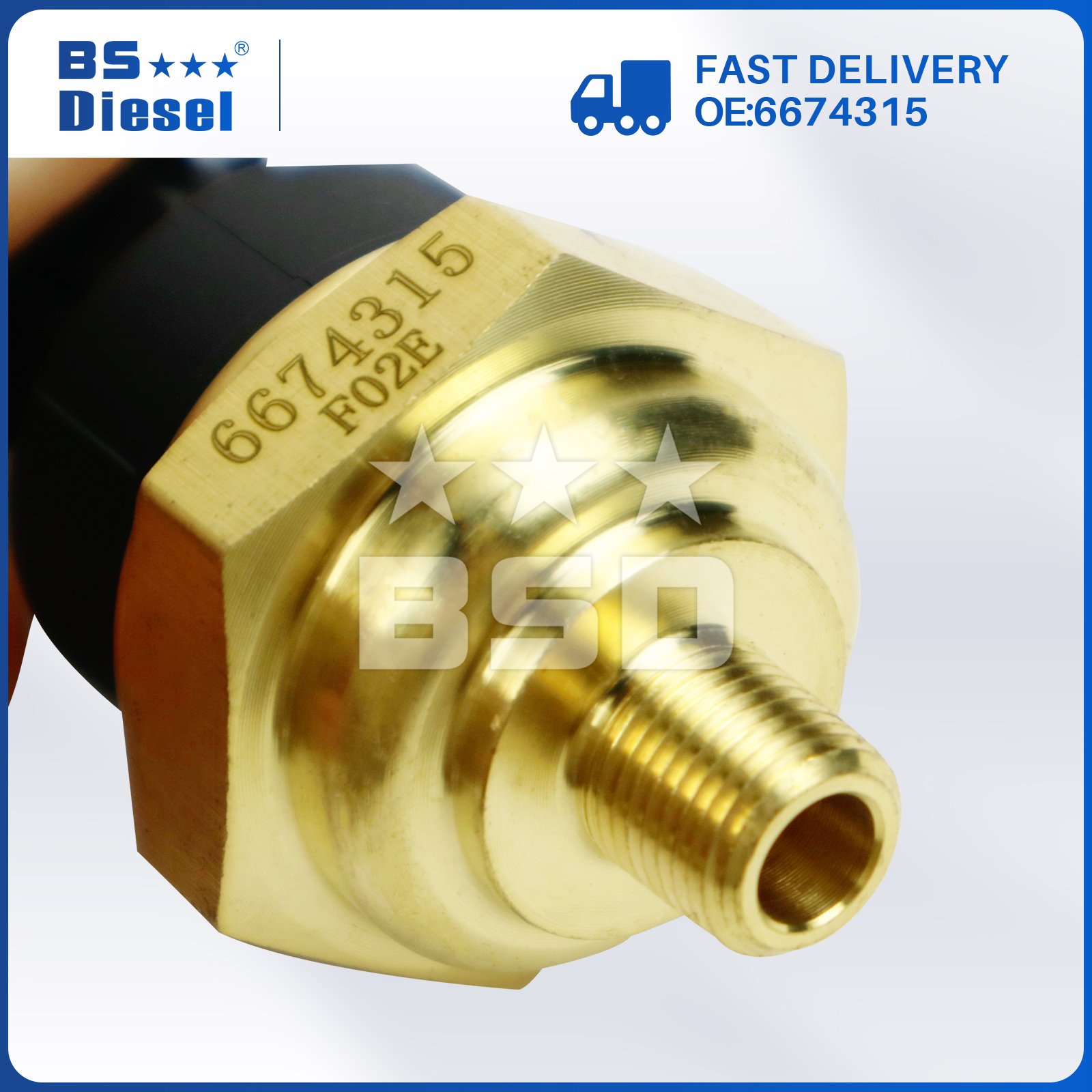 Truck Engine Parts Auto Sensors Oil Pressure Sensor 6674315 for S160 S185 S220 S330 S550 S650 S770 Diesel Engine