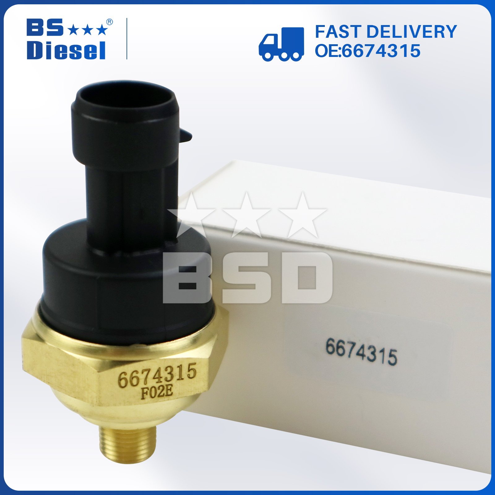 Truck Engine Parts Auto Sensors Oil Pressure Sensor 6674315 for S160 S185 S220 S330 S550 S650 S770 Diesel Engine