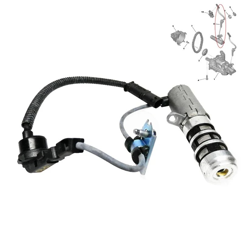 037990 V764723880 5430T4 Petrol Oil Pump Sensor Solenoid Valve for Peugeot 207 308 408 508 RCZ Citroen C3 C4 C5 1.6T
