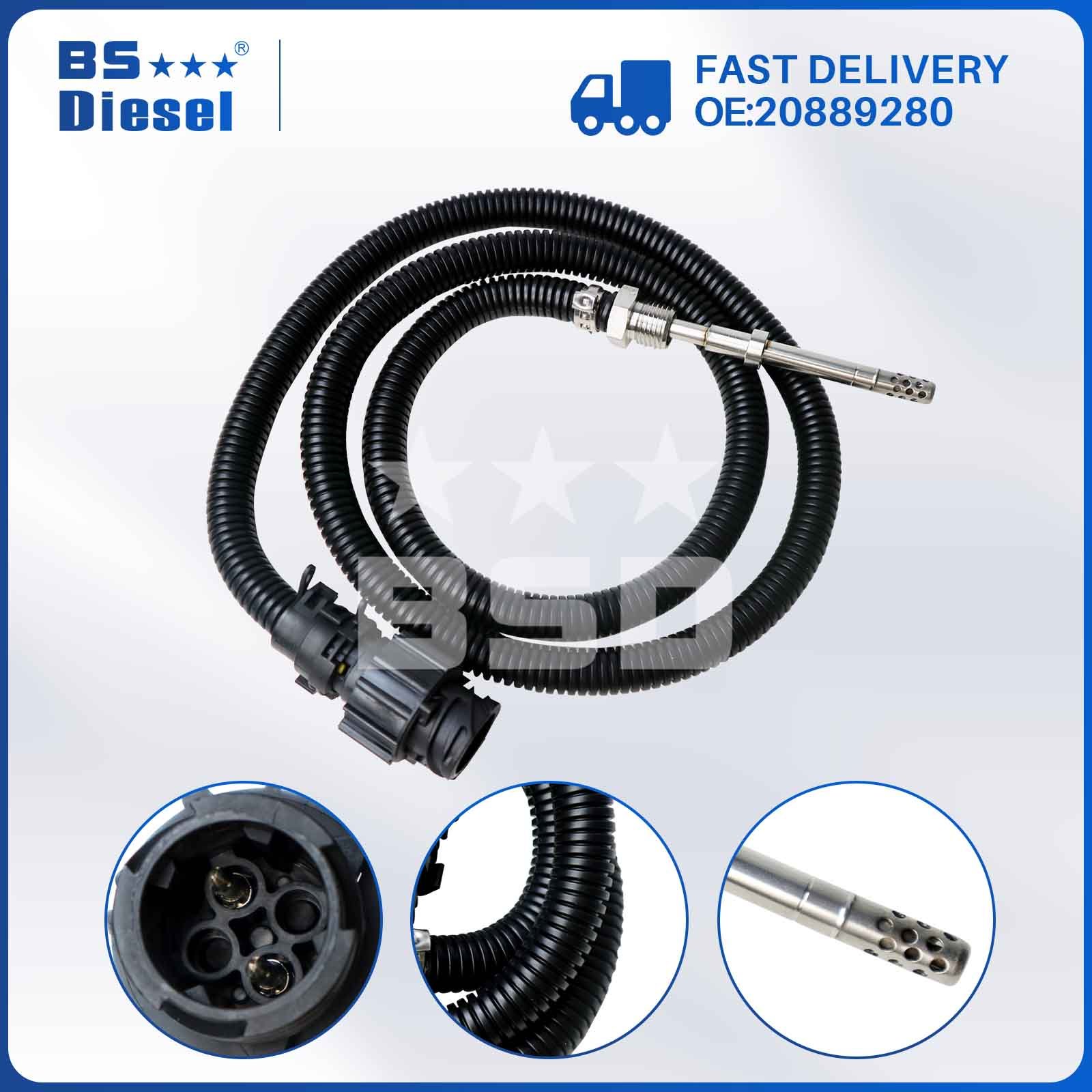 Truck Spare Part Exhaust Gas Temperature Sensor 20451990 EGT Sensor 20889280 for VOLVO Trucks