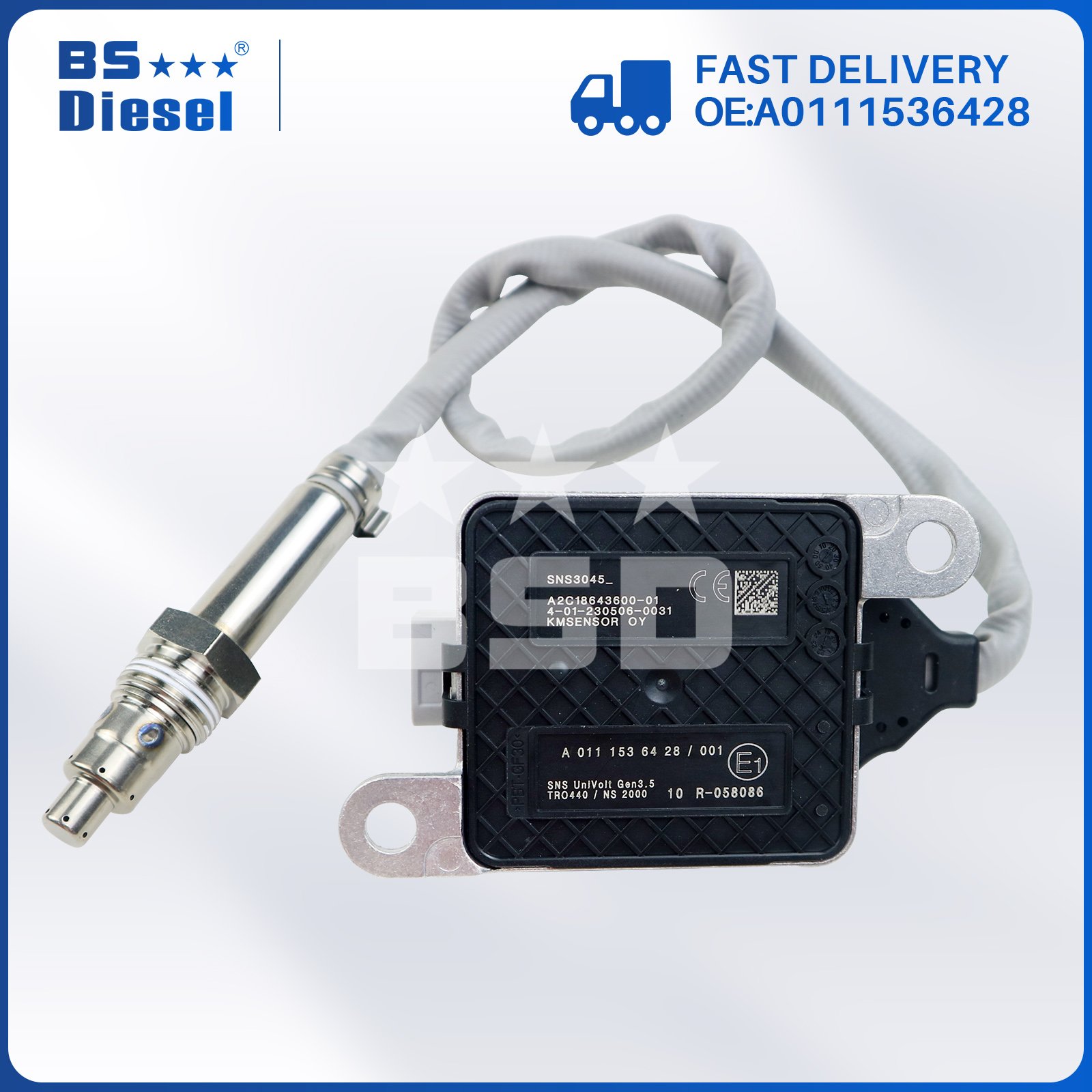 Auto Sensors NOX Sensor A0111536428 Nitrogen Oxygen Sensor for Mercedes Benz Actros MP5