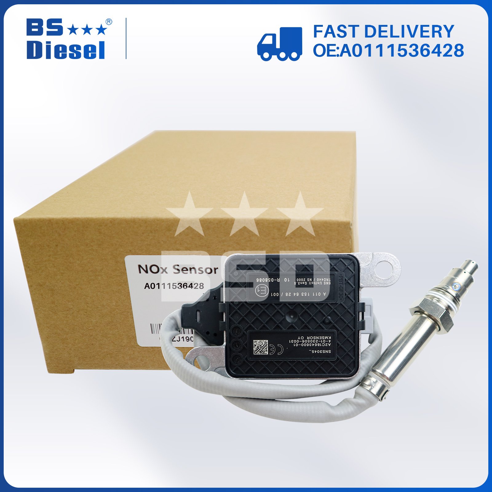 Auto Sensors NOX Sensor A0111536428 Nitrogen Oxygen Sensor for Mercedes Benz Actros MP5