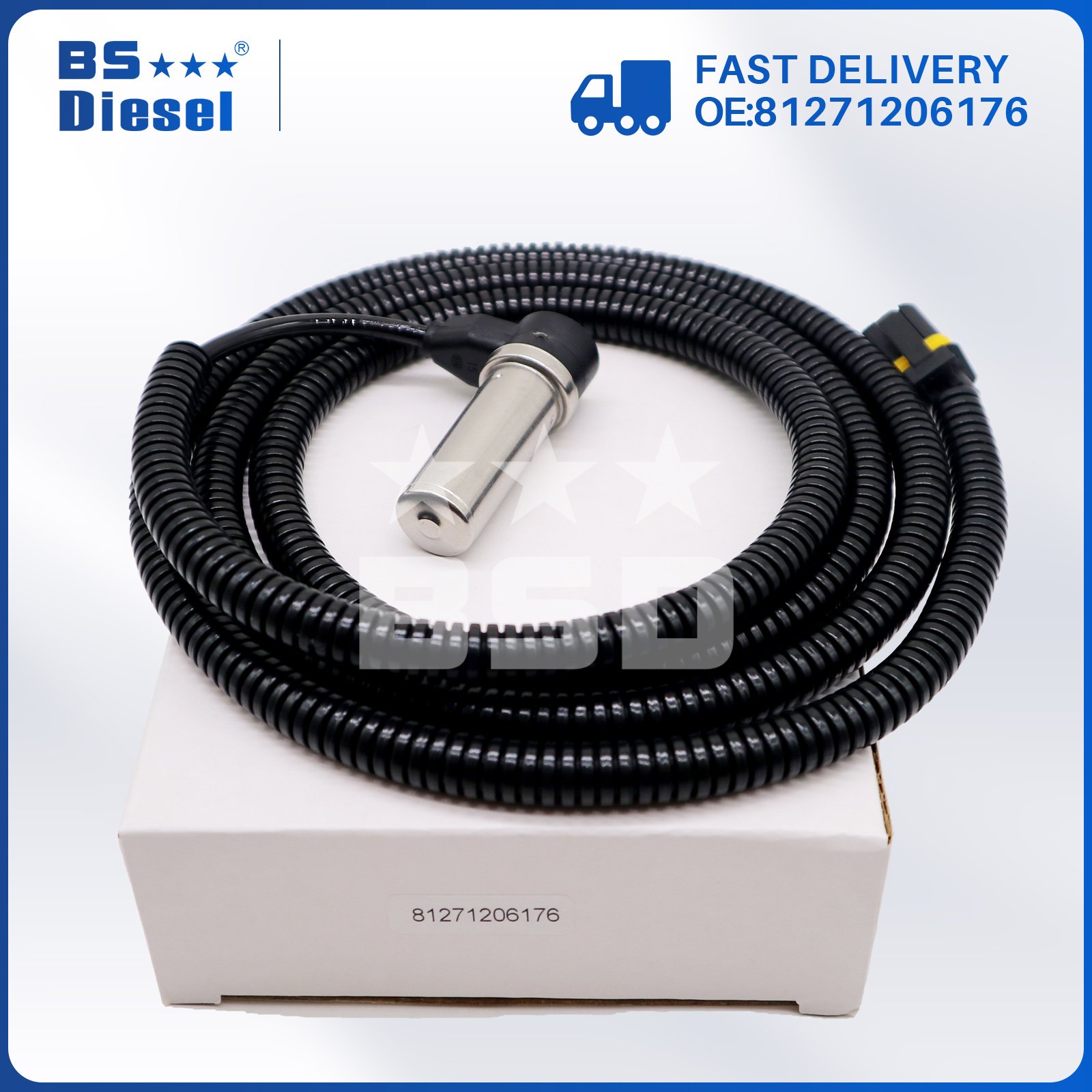 Heavy Duty Truck Parts ABS Sensor 81271206098 Wheel Speed Sensor 81271206176 Fits for MAN Trucks