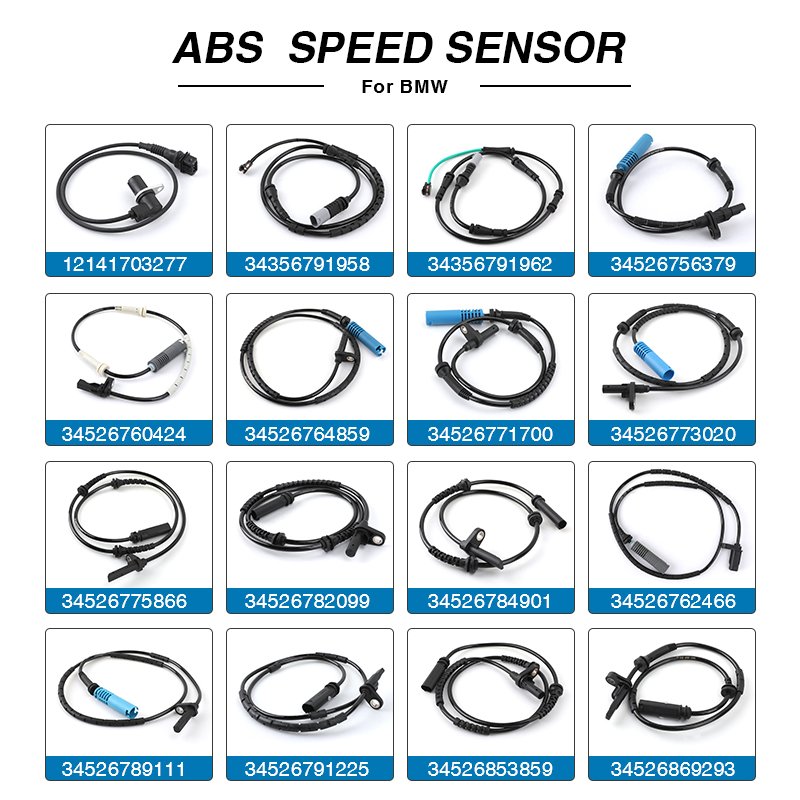 Auto Car Rear Front ABS Wheel Speed Sensor for BMW E90 E82 E81 E87 E92 E83 E46 F25 F26 E91 E93 E39 F30 F15 E70 E36 E53 X3 X4 X5