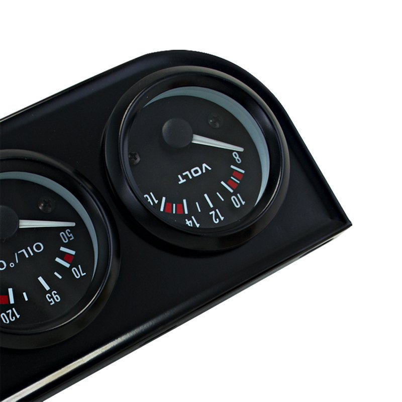 PQY RACING-52mm Electrial Triple Kit ( Voltmeter+oil Temp Gauge +Oil Pressure Gauge) Sensor Temperature Car Auto Gauge PQY-TAG