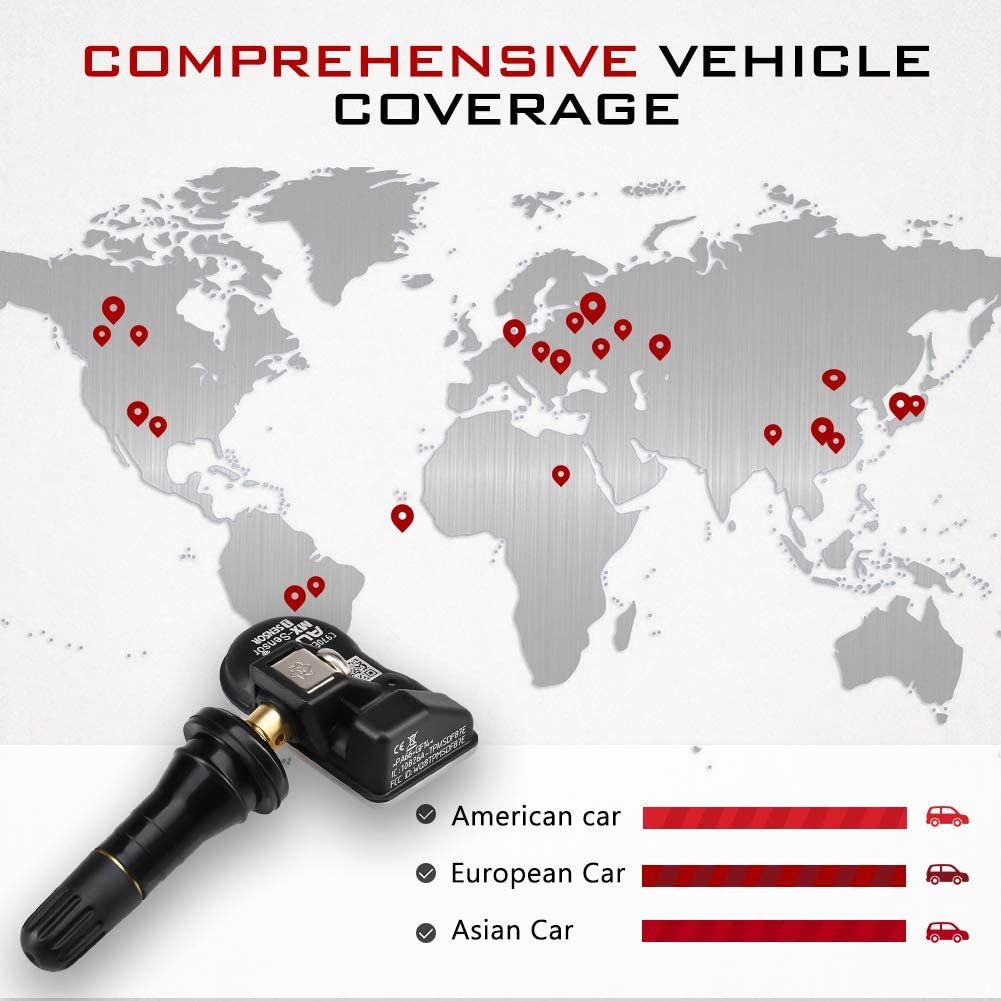 Autel Mx Sensor Replacement Tire Pressure Tpms Sensor433Mhz 315Mhz Tpms Sensor Car Tire Pressure Monitors Sensor