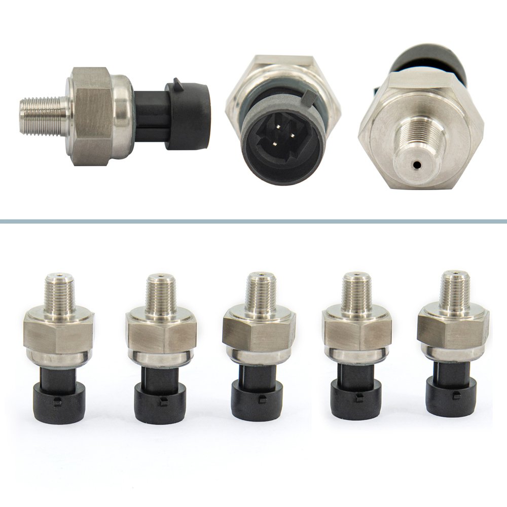 Universal 5 in 1 Digital Display 52mm Air Pressure Gauge for Air Suspension With 5 Pcs 1/8 NPT Sensors Car Accessories