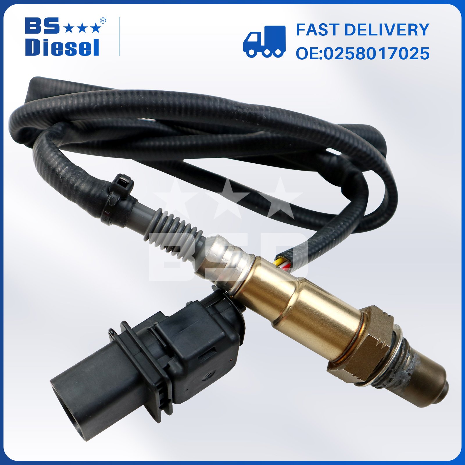 0258017025 Auto Sensors 5 Wire LSU 4.9 Lambda O2 Oxygen Sensor for Various of Vehicles