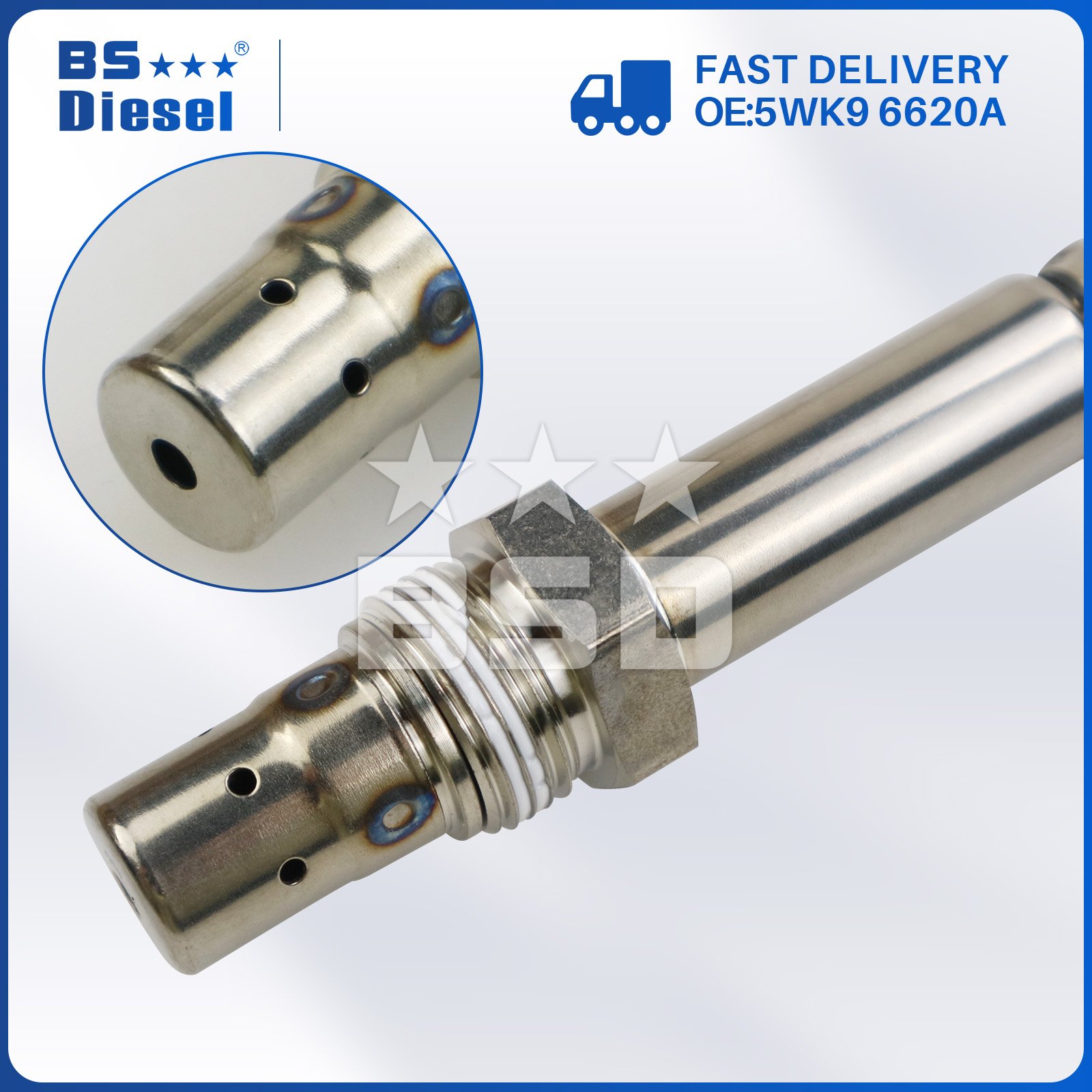 Car Exhaust System Auto Sensors 5WK9 6620A 4954222 12V NOX Sensor 5WK96620A Nitrogen Oxygen Sensor for Cummins Engine Parts