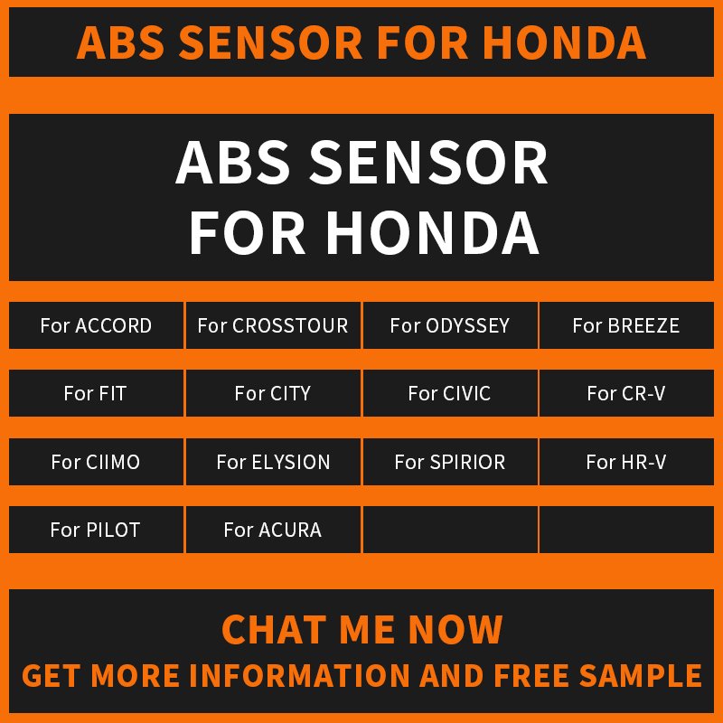 57475S84A52 Durable Auto Spare Parts Rear Left Car Wheel Speed ABS Sensor for Honda ACCORD VI Coupe CG 2.0 57475-S84-A52