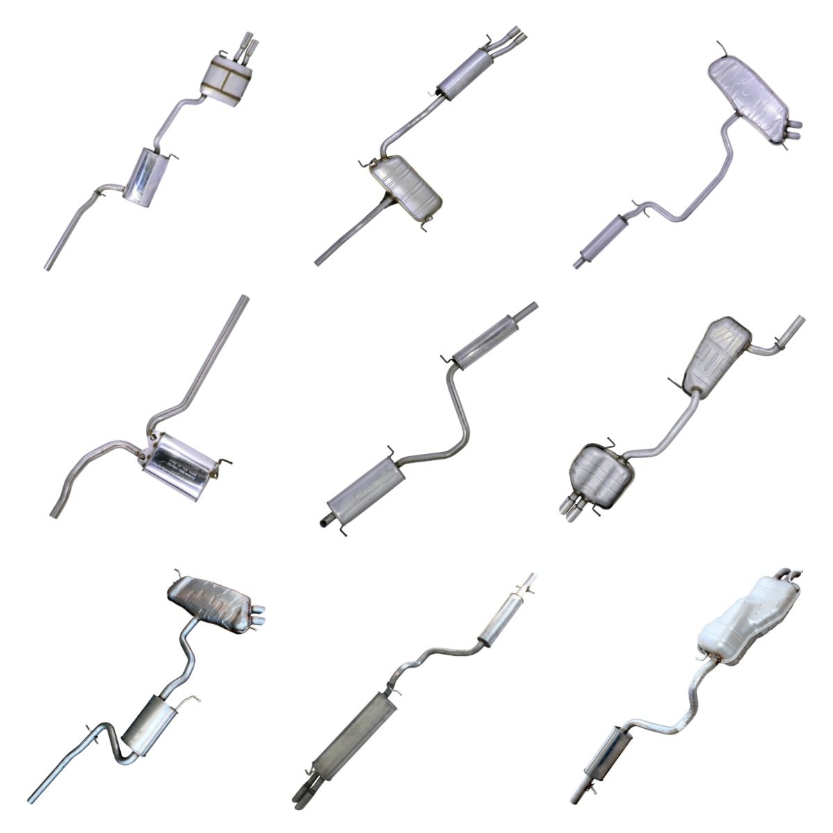 Car Accessories Stainless Steel Pipes Exhaust Muffler for Volkswagen GTI POLO Passat Santana Jetta for Car Exhaust Muffler