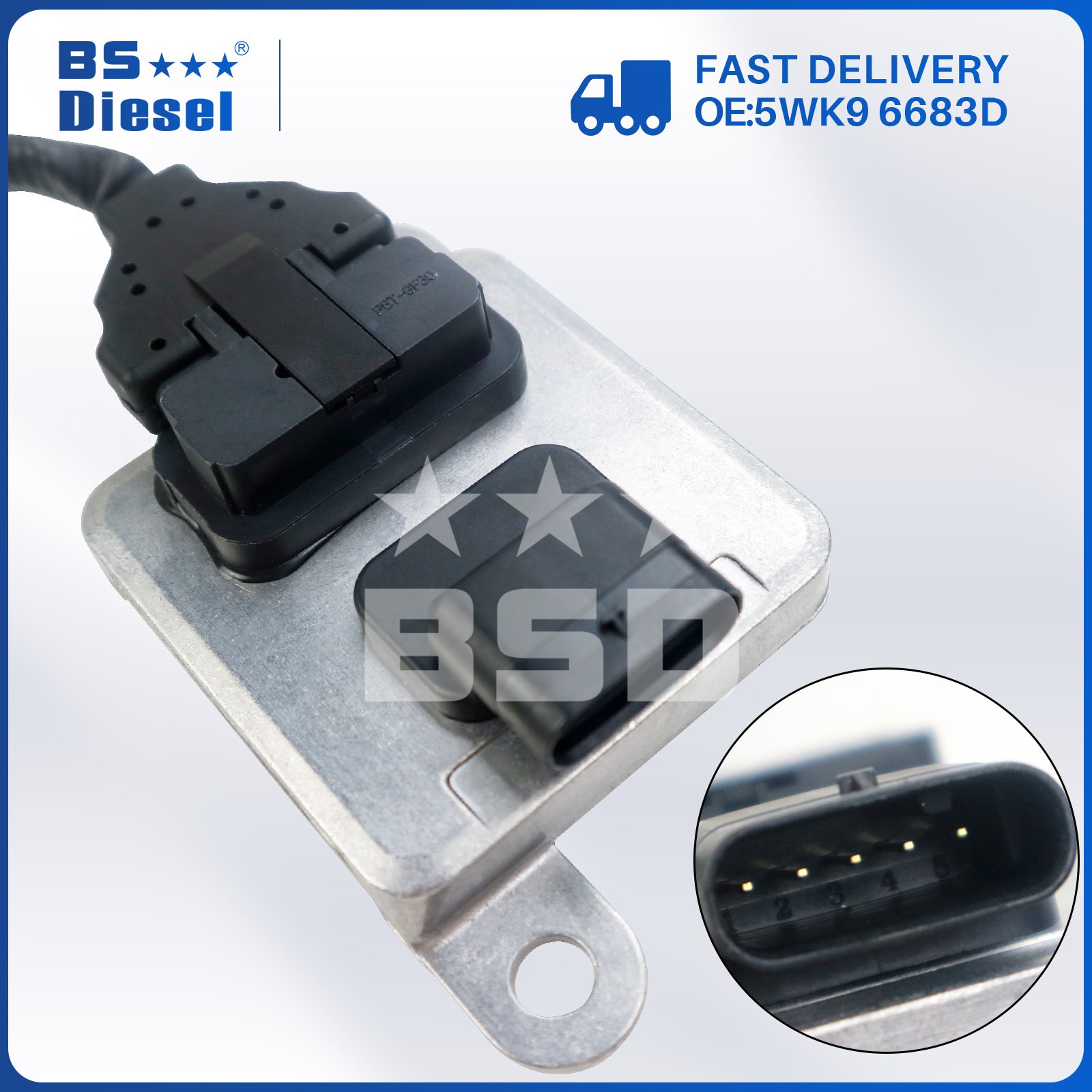 Aftermarket Parts Car Sensor A0009053603 5WK9 6683D Nitrogen Oxygen Sensor 5WK96683D NOX Sensor for Benz W205 W166 CLA350 GLE350