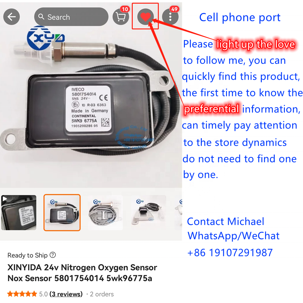 XINYIDA Hot Selling NEW style 4326862 NB1510 A405S156 A3C02724400-01 nitrogen oxygen sensor A405S156 NB1510 4326862