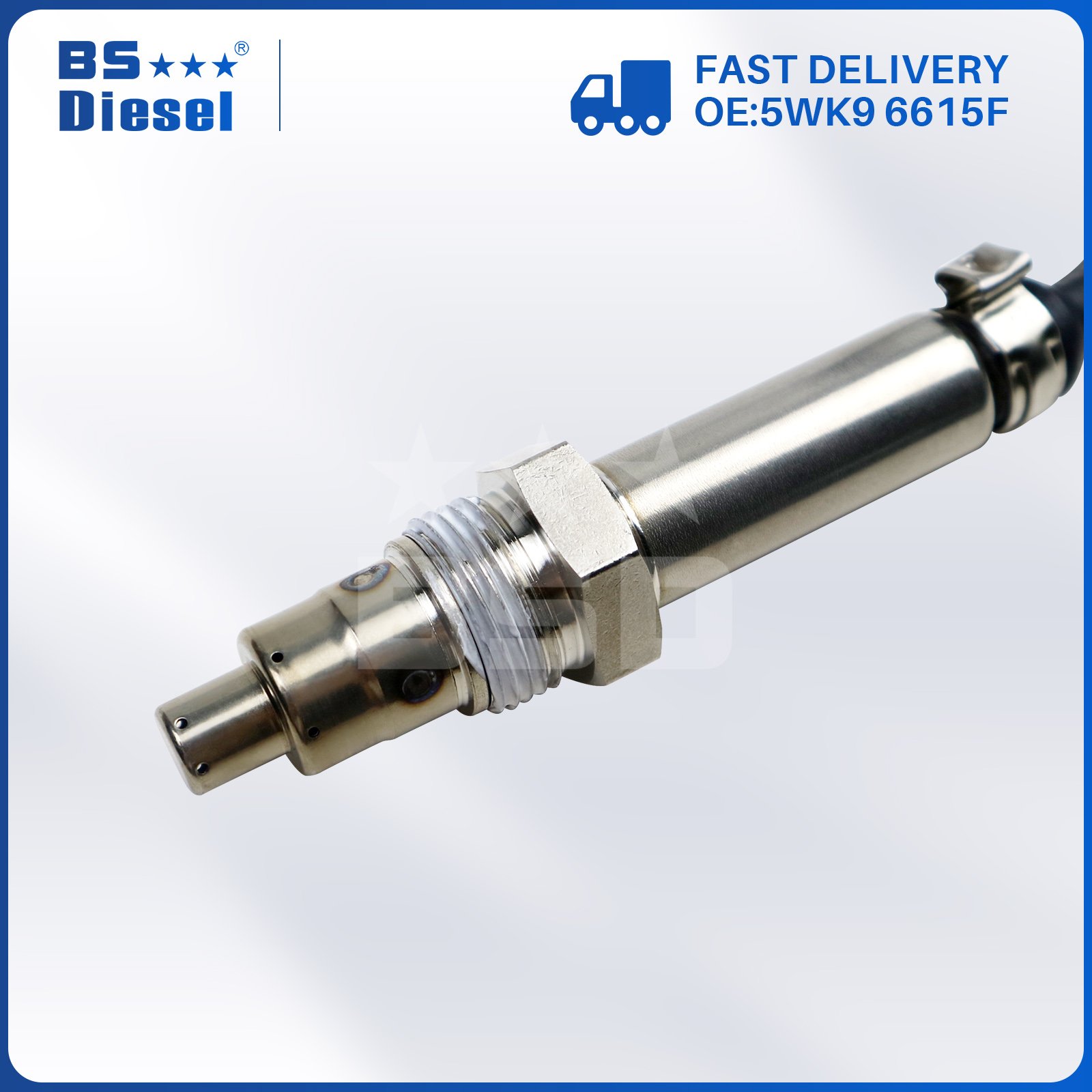 Auto Sensors 24V NOX Sensor 5WK9 6615F Nitrogen Oxygen Sensor 5801754015 5WK96615F for Iveco EuroCargo Tector Stralis Trakker