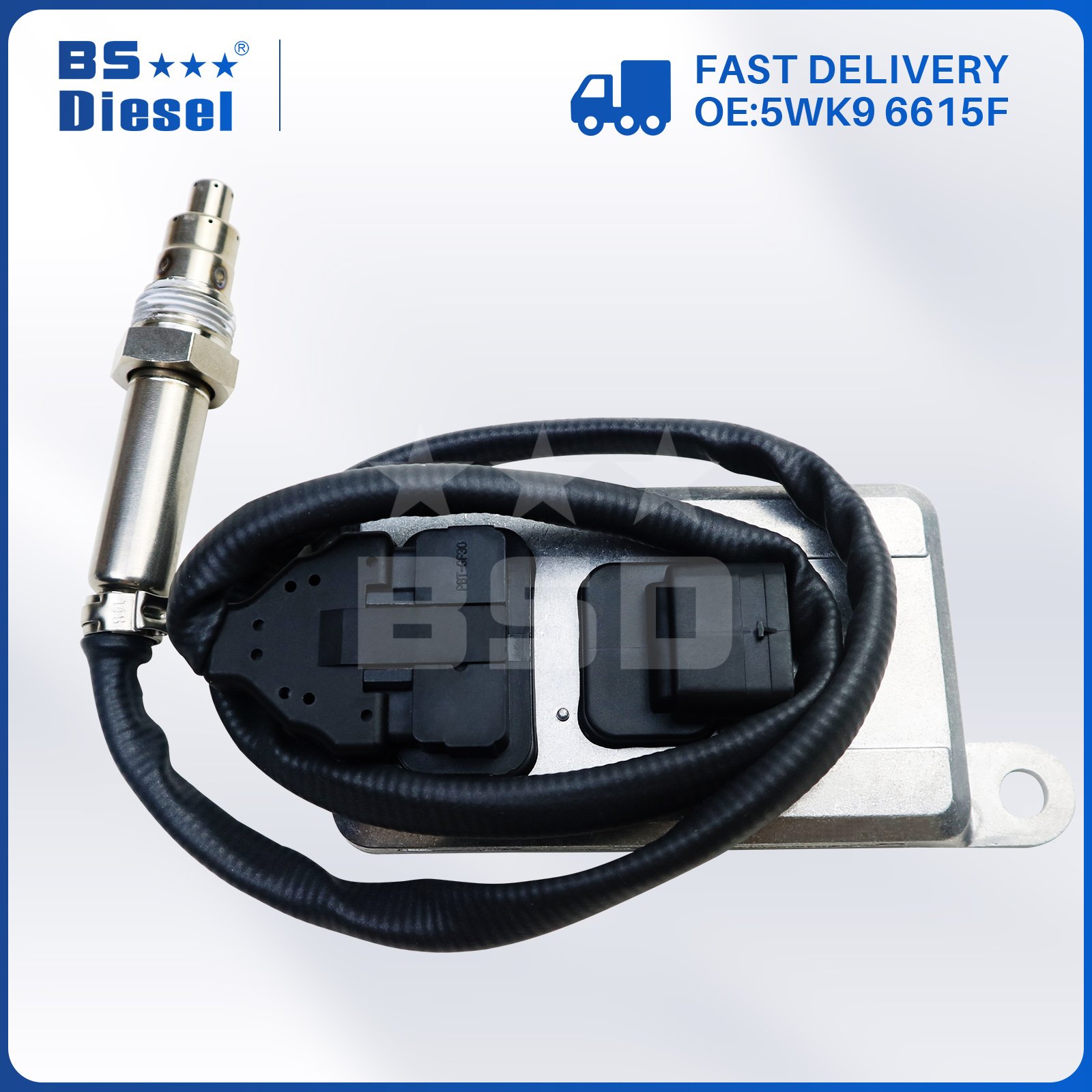 Auto Sensors 24V NOX Sensor 5WK9 6615F Nitrogen Oxygen Sensor 5801754015 5WK96615F for Iveco EuroCargo Tector Stralis Trakker