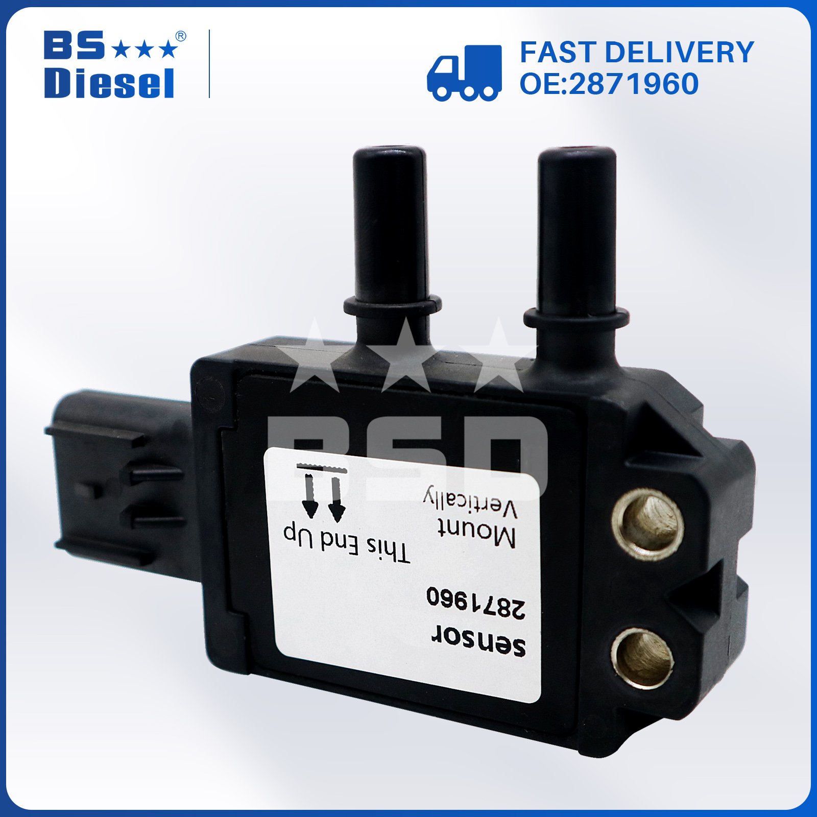 Brand New Machinery Engine Parts Differential Pressure Sensor 2871960 DPF Sensor for Cummins ISX ISB Engines