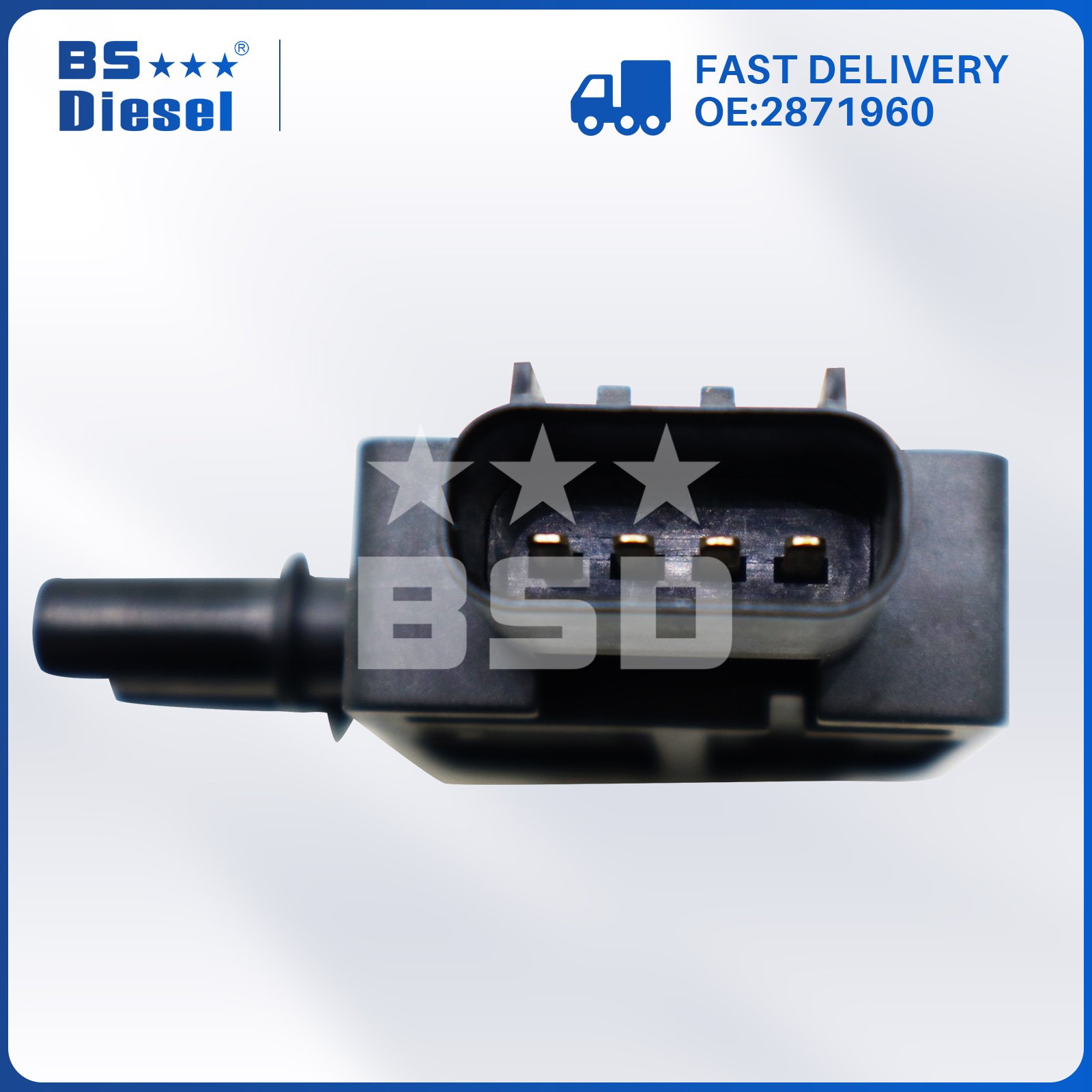 Brand New Machinery Engine Parts Differential Pressure Sensor 2871960 DPF Sensor for Cummins ISX ISB Engines
