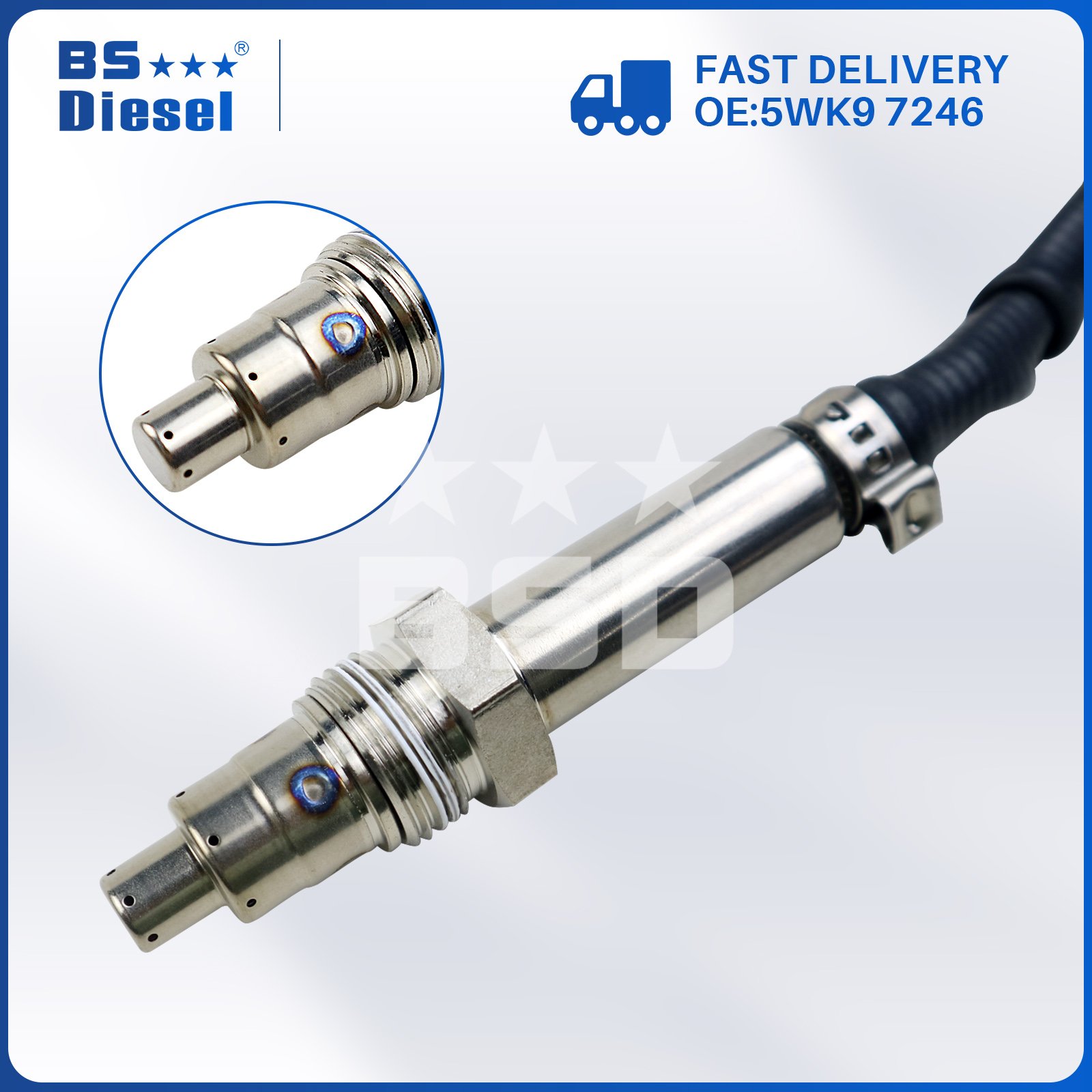 Auto Sensors Nitrogen Oxide Sensor 5WK9 7246 55485443 Nox Sensor 5WK97246 for OPEL Parts
