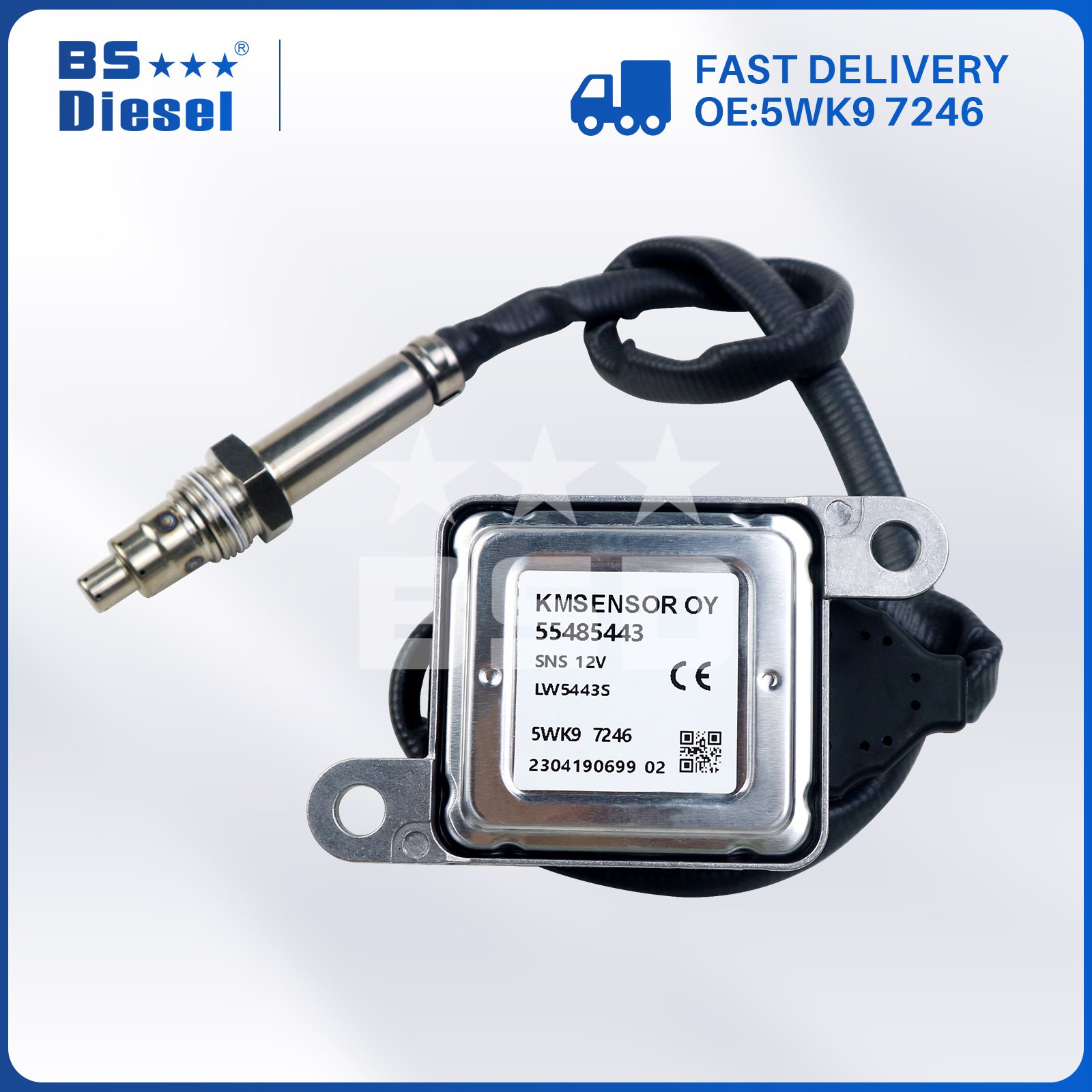 Auto Sensors Nitrogen Oxide Sensor 5WK9 7246 55485443 Nox Sensor 5WK97246 for OPEL Parts