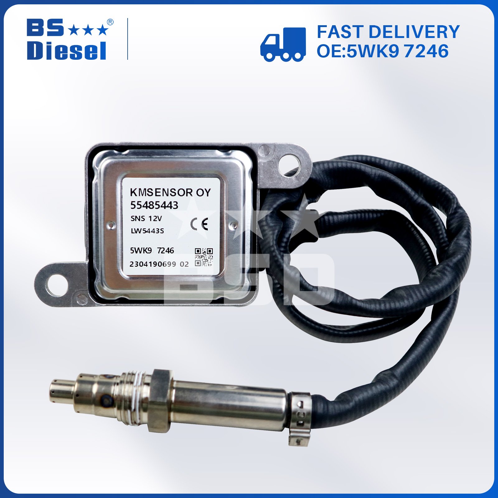 Auto Sensors Nitrogen Oxide Sensor 5WK9 7246 55485443 Nox Sensor 5WK97246 for OPEL Parts