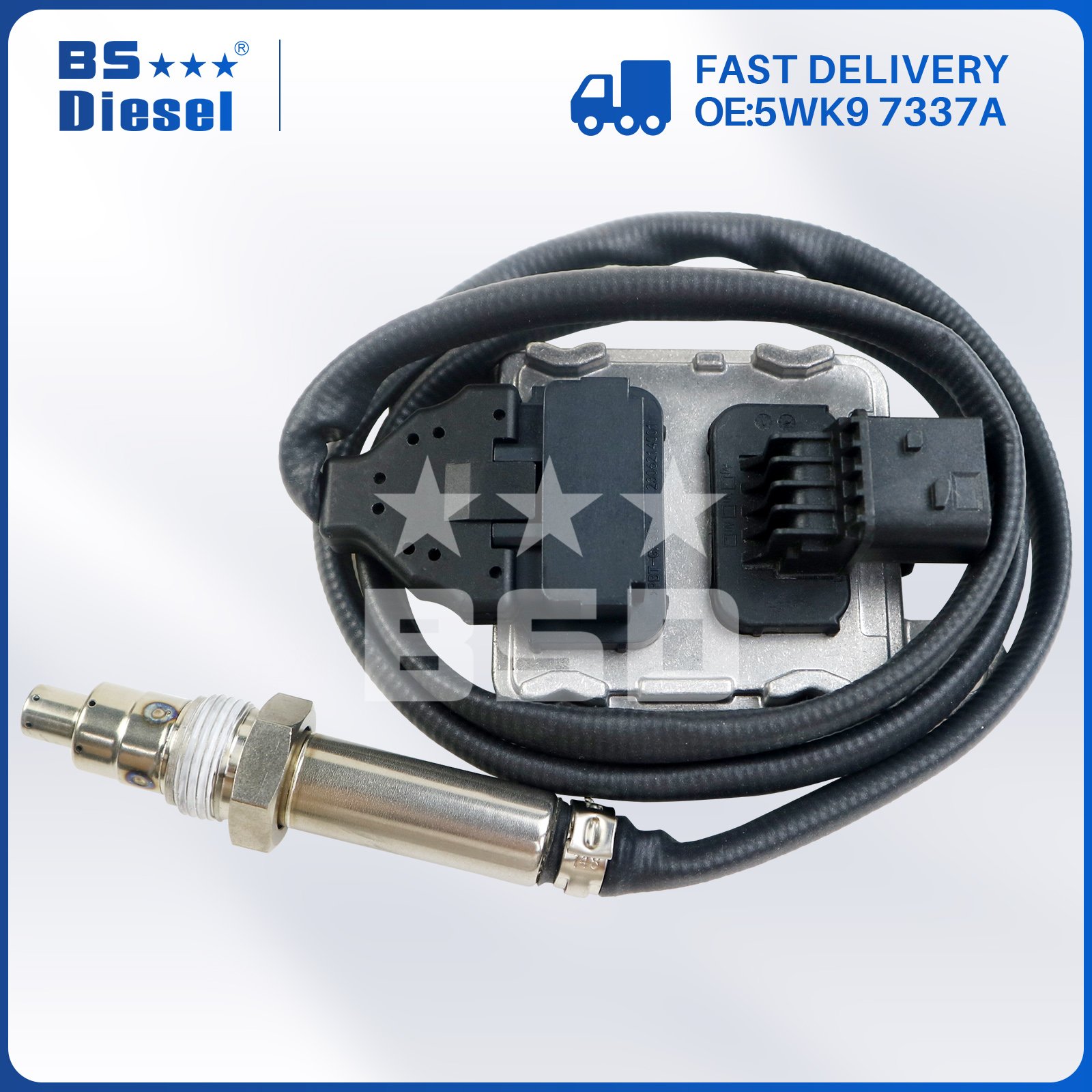 NOX Sensor 5WK97337A Auto Sensors Nitrogen Oxide Sensor 5WK9 7337A A0101532128 for Diesel Engine DD13 DD15 DD16 Freightliner
