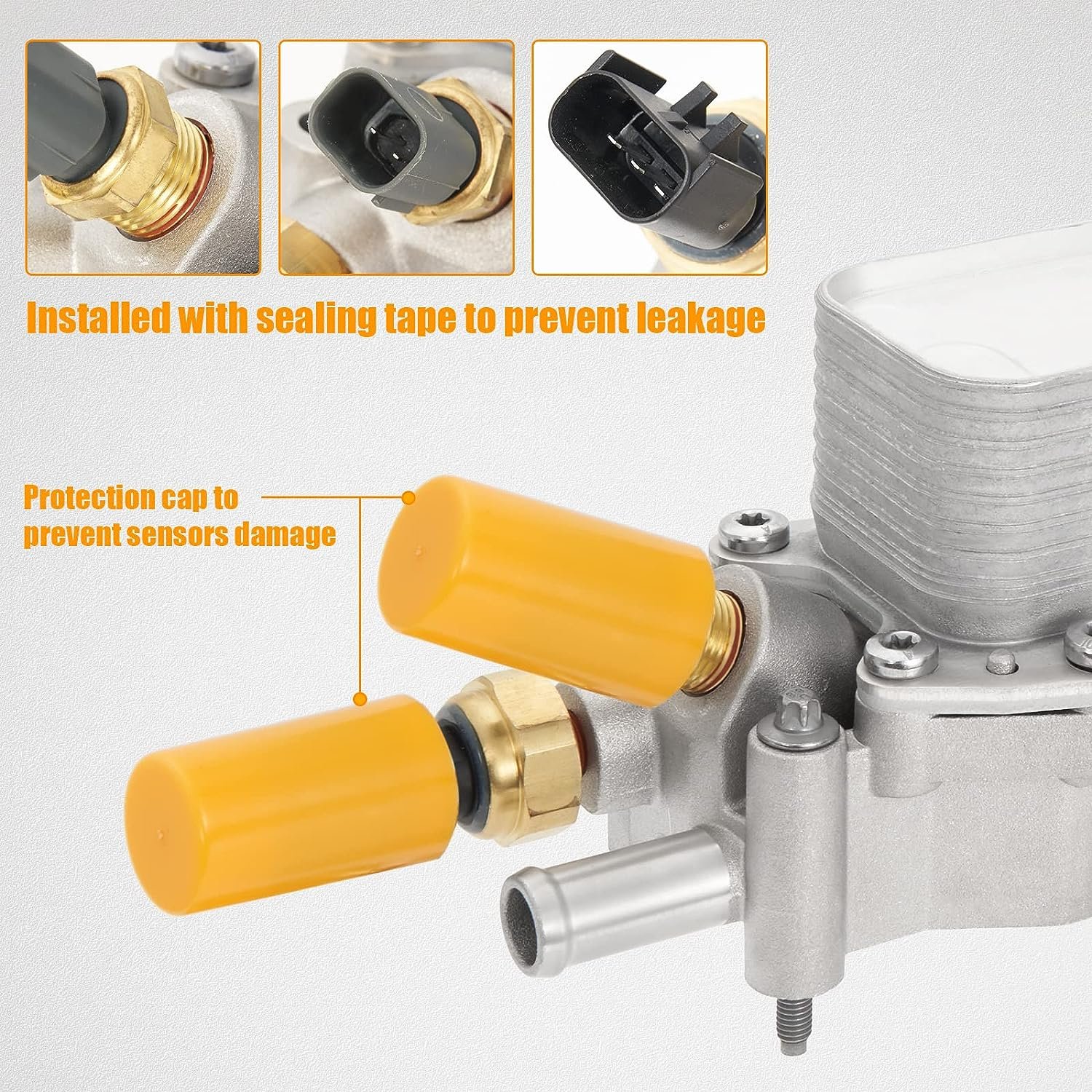 3.6L Aluminum Oil Filter Housing Kit with Cooler Sensors and Gaskets for 2011-2016 Chrysler,Dodge Challenger,Wrangler,Ram