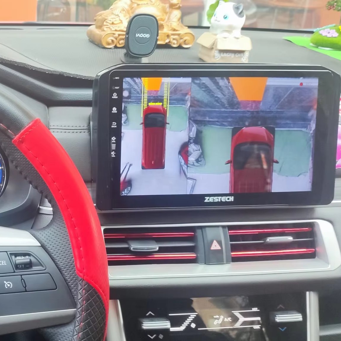 Auto detect obstacle with Parking sensor Oritek PS8 compatible with all cars installed for Mitsubishi Xpander 2017-2019