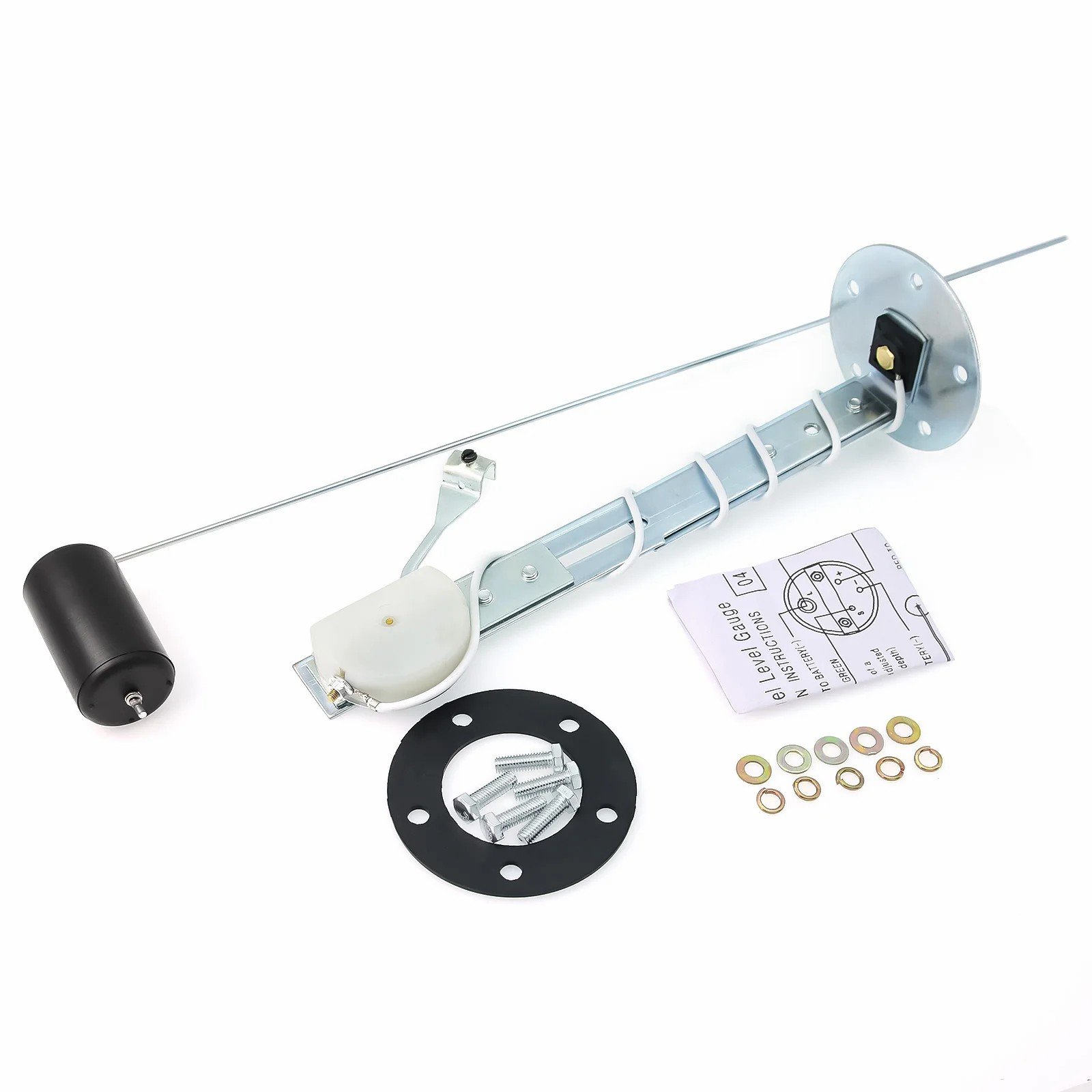 Universal 2" 52mm Fuel Level Gauge Auto Car Meter Fuel Float Sensor 240-33 Ohm White LED Light Pointer Fuel Gauges Gasoline 12V