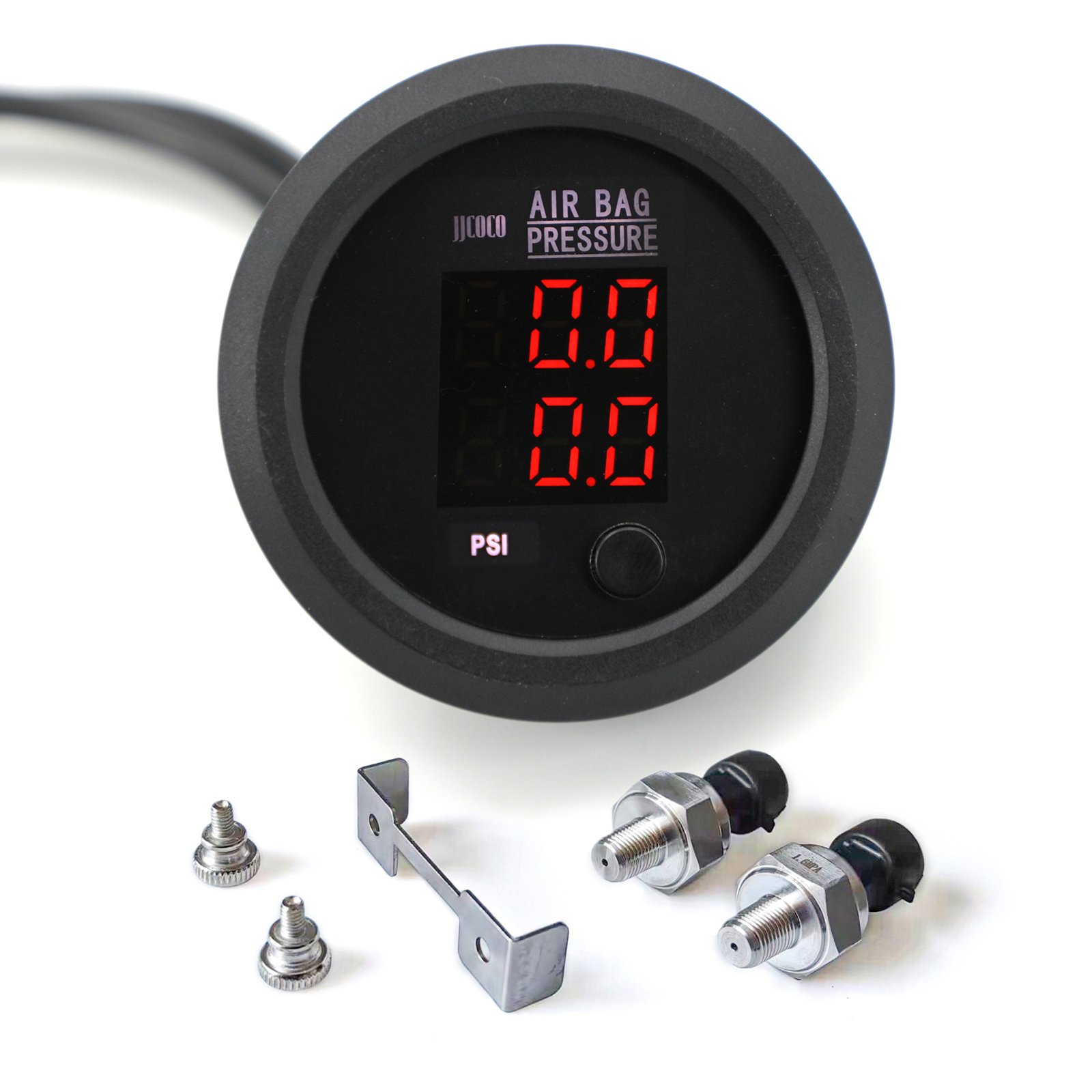 52MM air Pressure Gauge with Two Sensor 1.6MPA(232PSI) RED