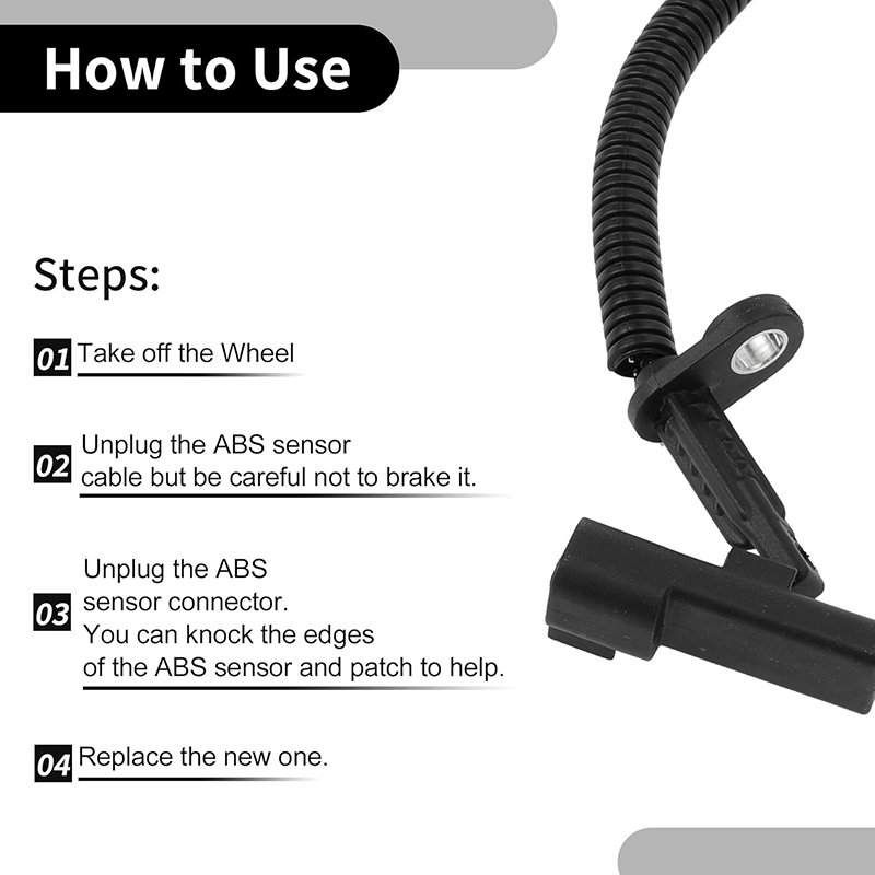 High - Precision Auto Sensor JG9Z2C190A Front Right Wheel ABS Speed Sensor for Ford Fusion CC7 2013-2023