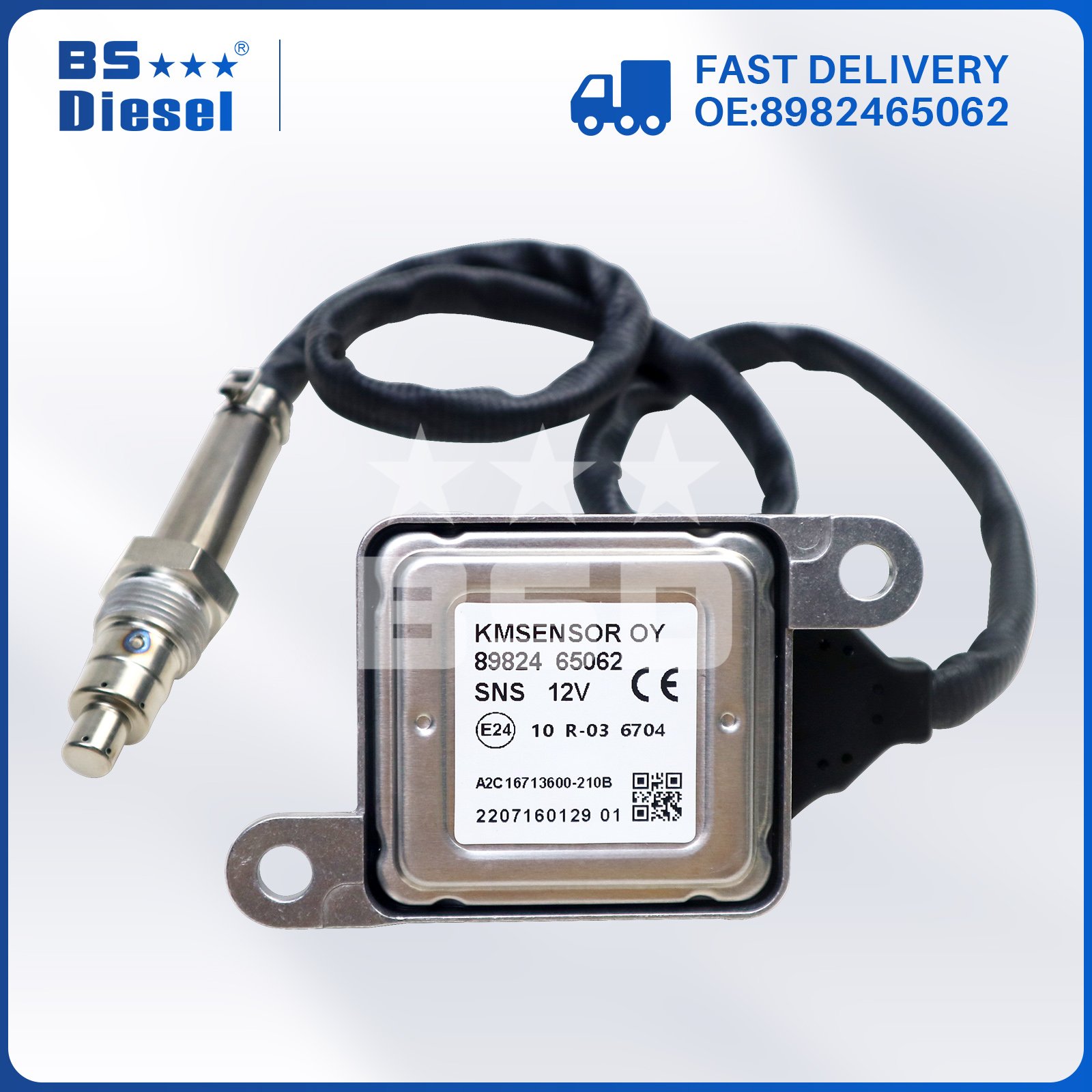 High Quality Car Sensors Nitrogen Oxygen Sensors 5WK97210 NOX Sensor 8982465062 for ISUZU NPR NQR 4HK1 4JJ1 Engine Parts